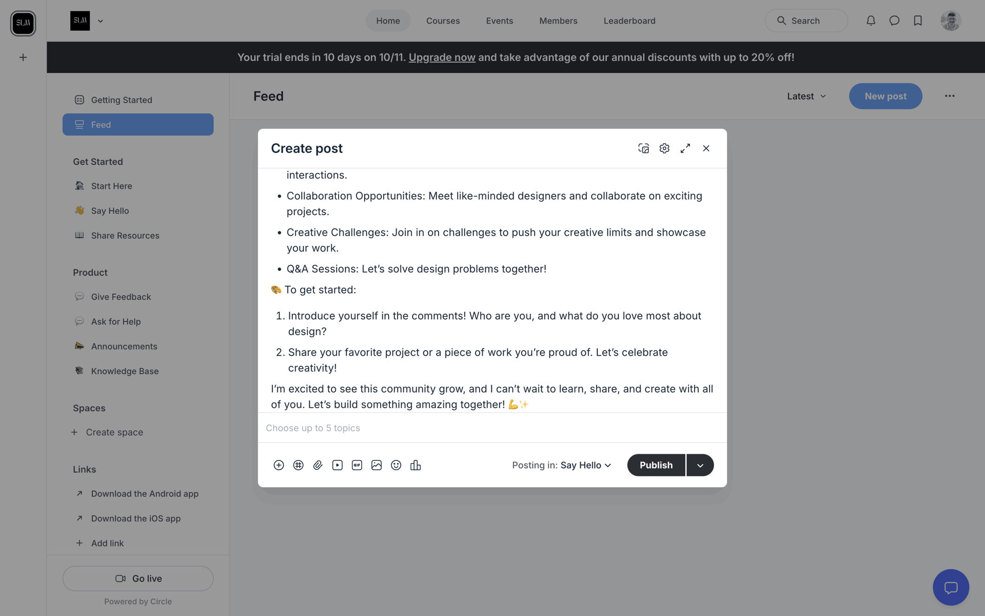 Circle Web Social Networking interface screenshot 14