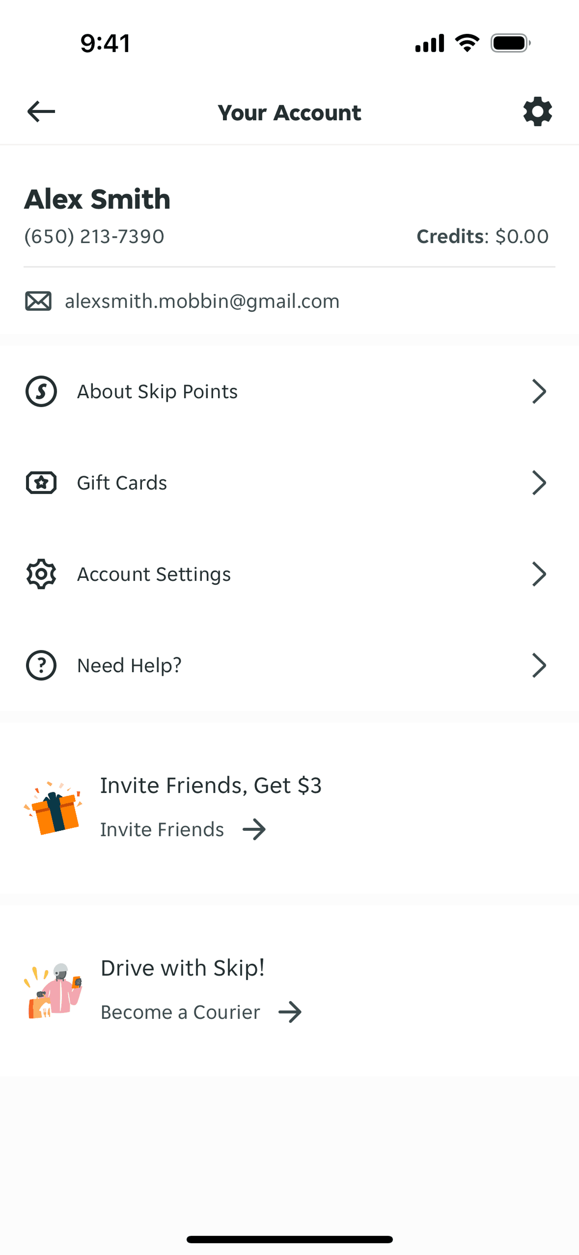 Skip iOS Food & Drink interface screenshot 13