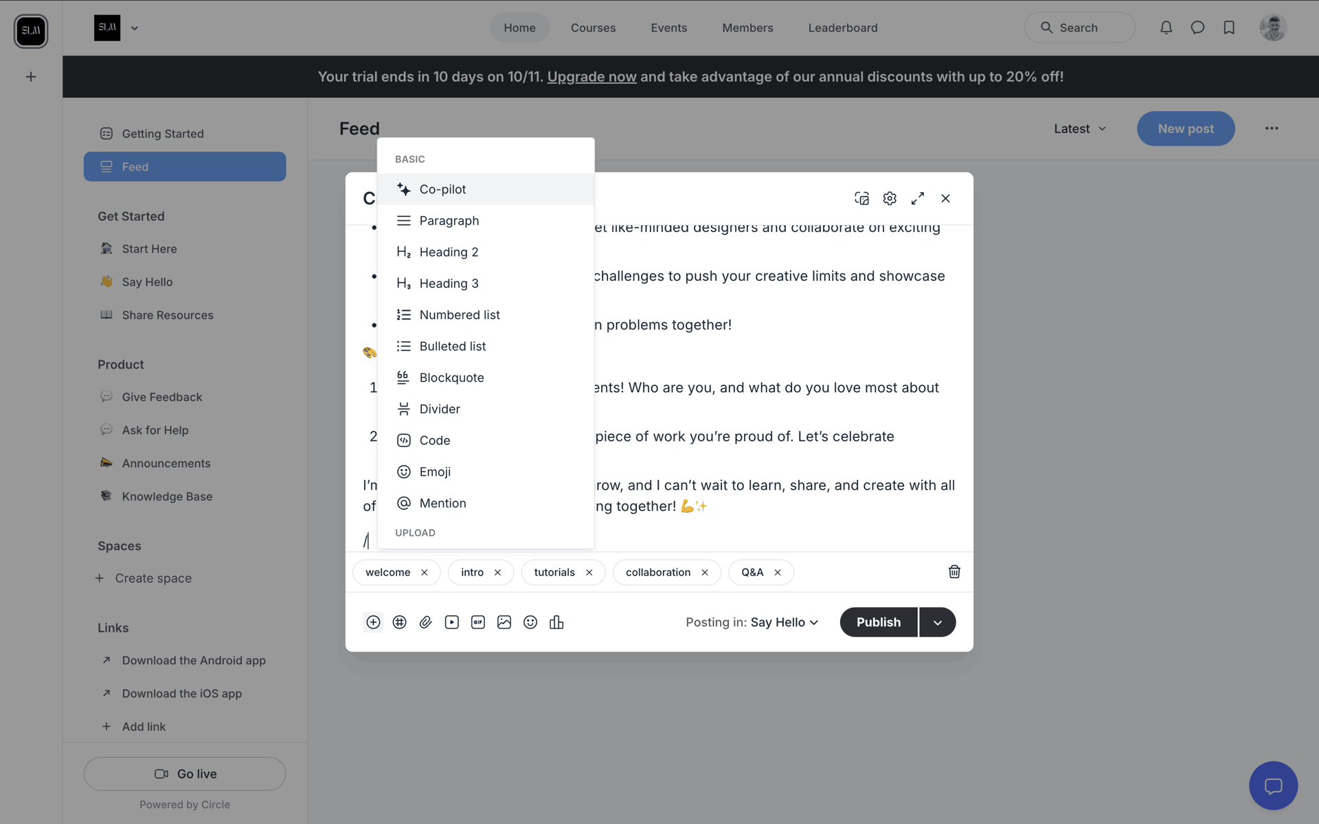 Circle Web Social Networking interface screenshot 15