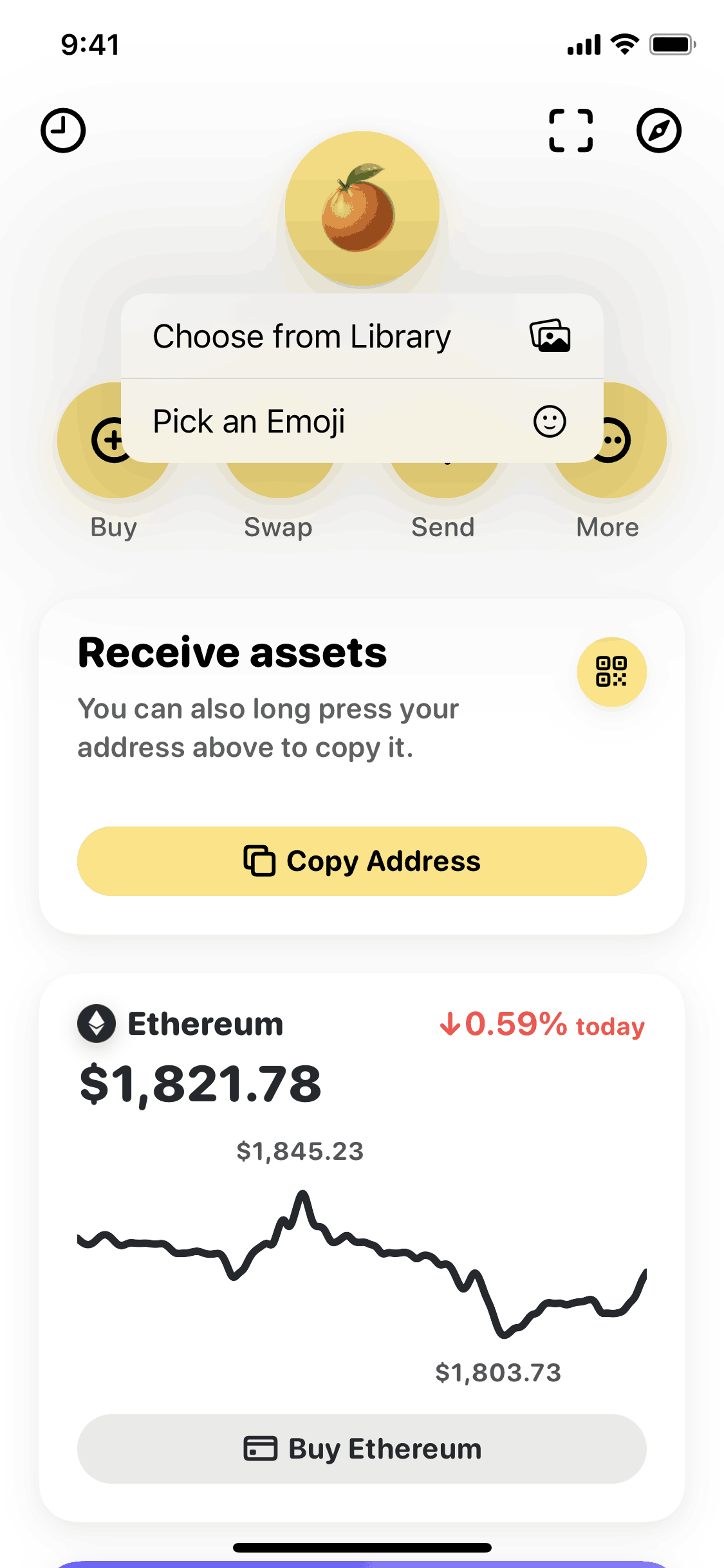 Rainbow iOS Finance interface screenshot 22