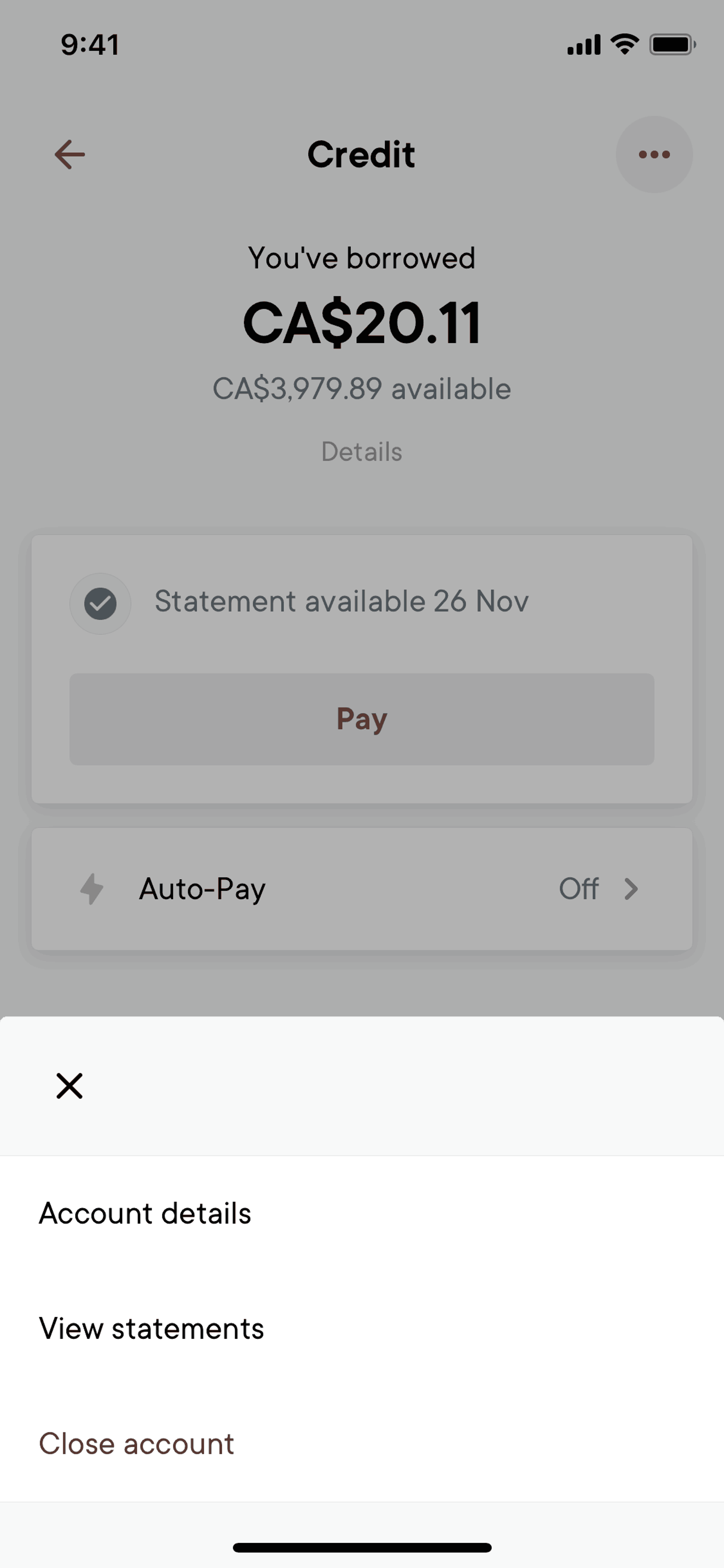 Neo Financial iOS Finance interface screenshot 16