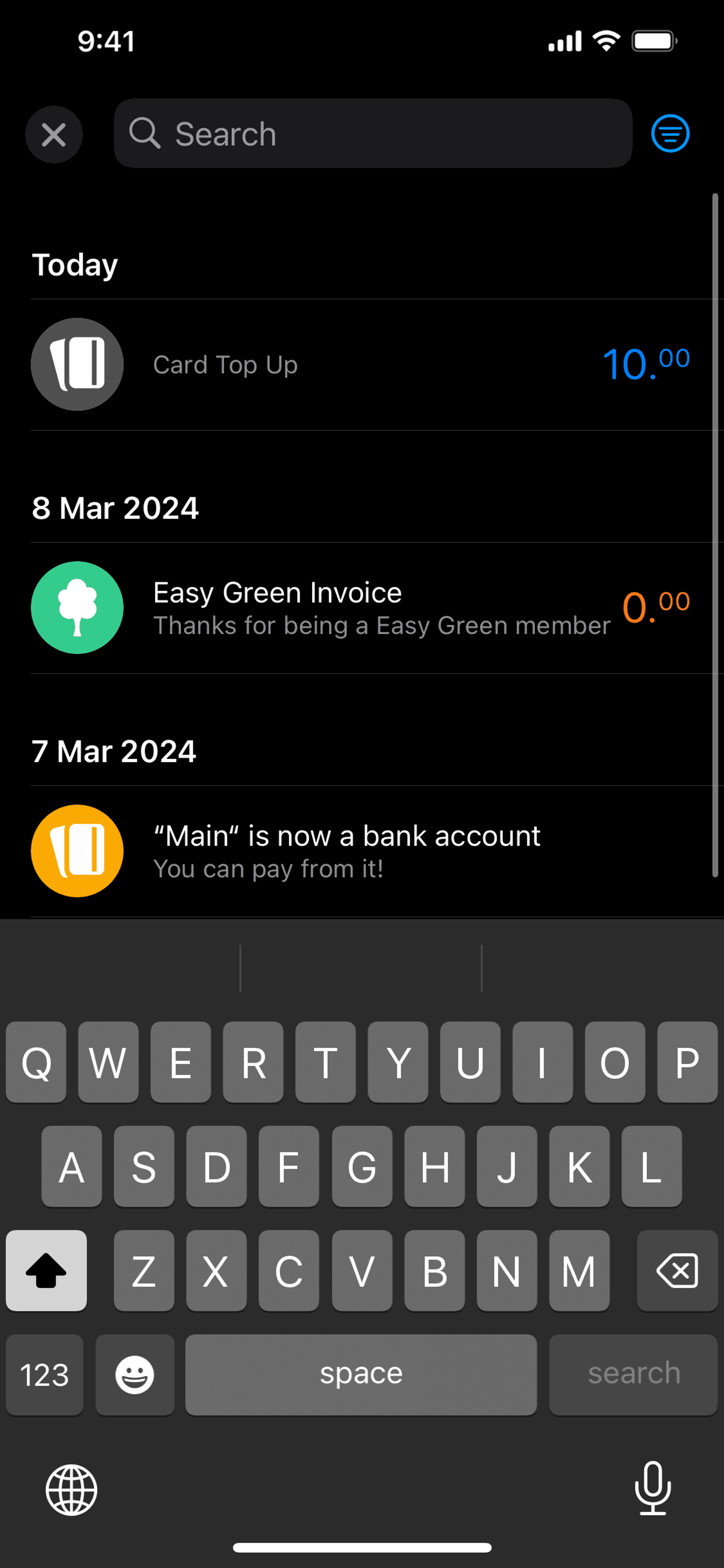 bunq iOS Finance interface screenshot 16