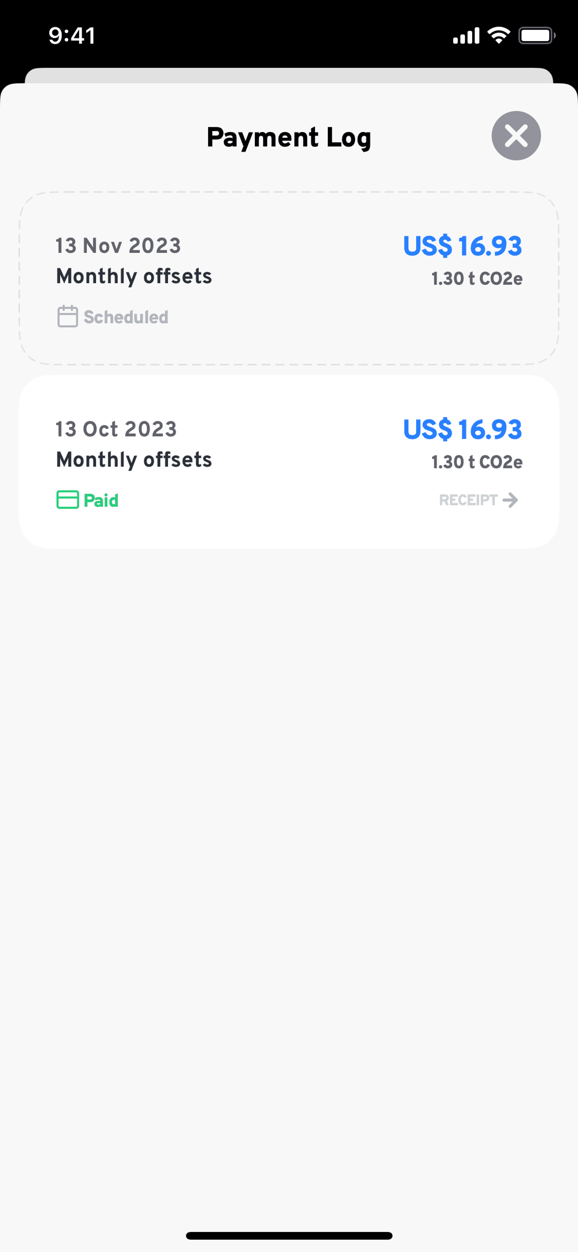 Klima iOS Lifestyle interface screenshot 11