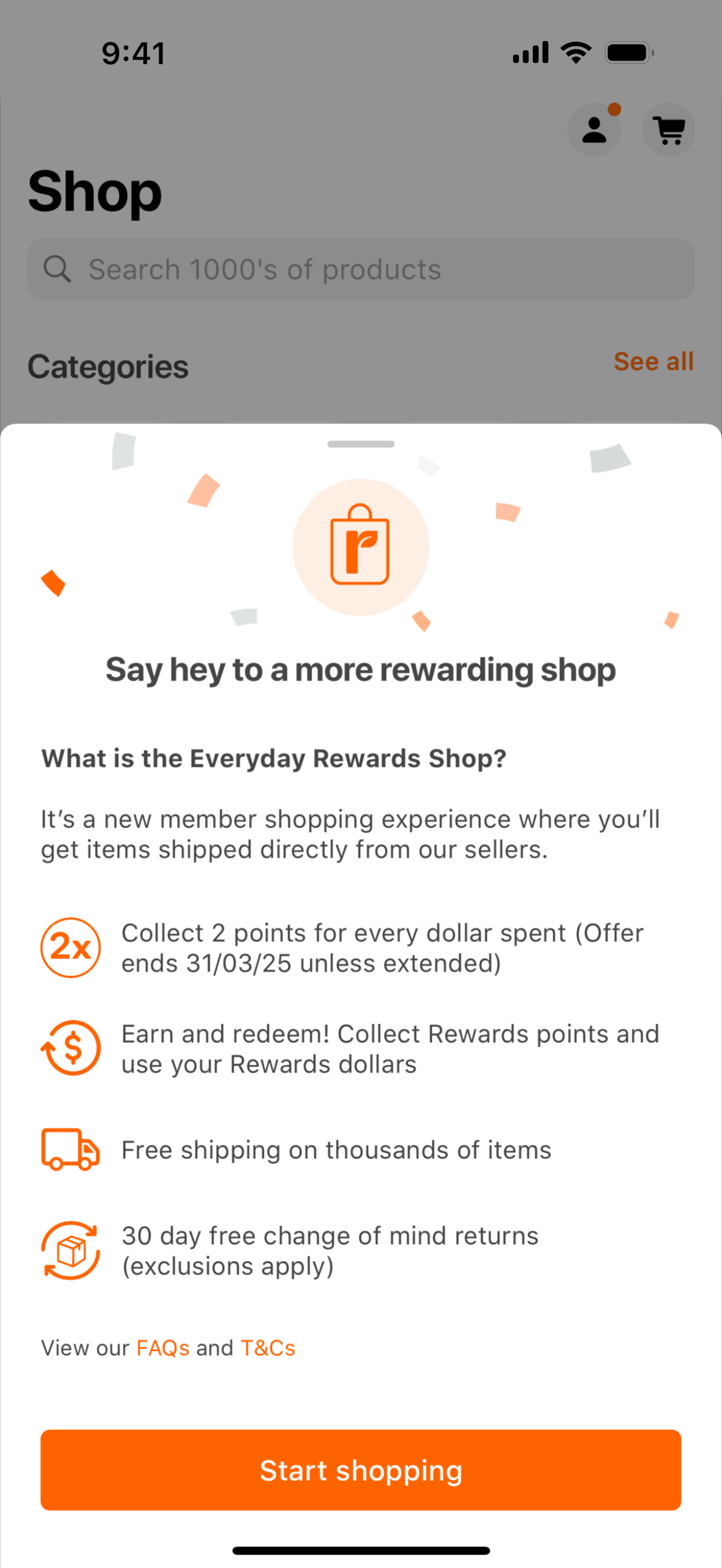 Everyday Rewards iOS Shopping interface screenshot 7