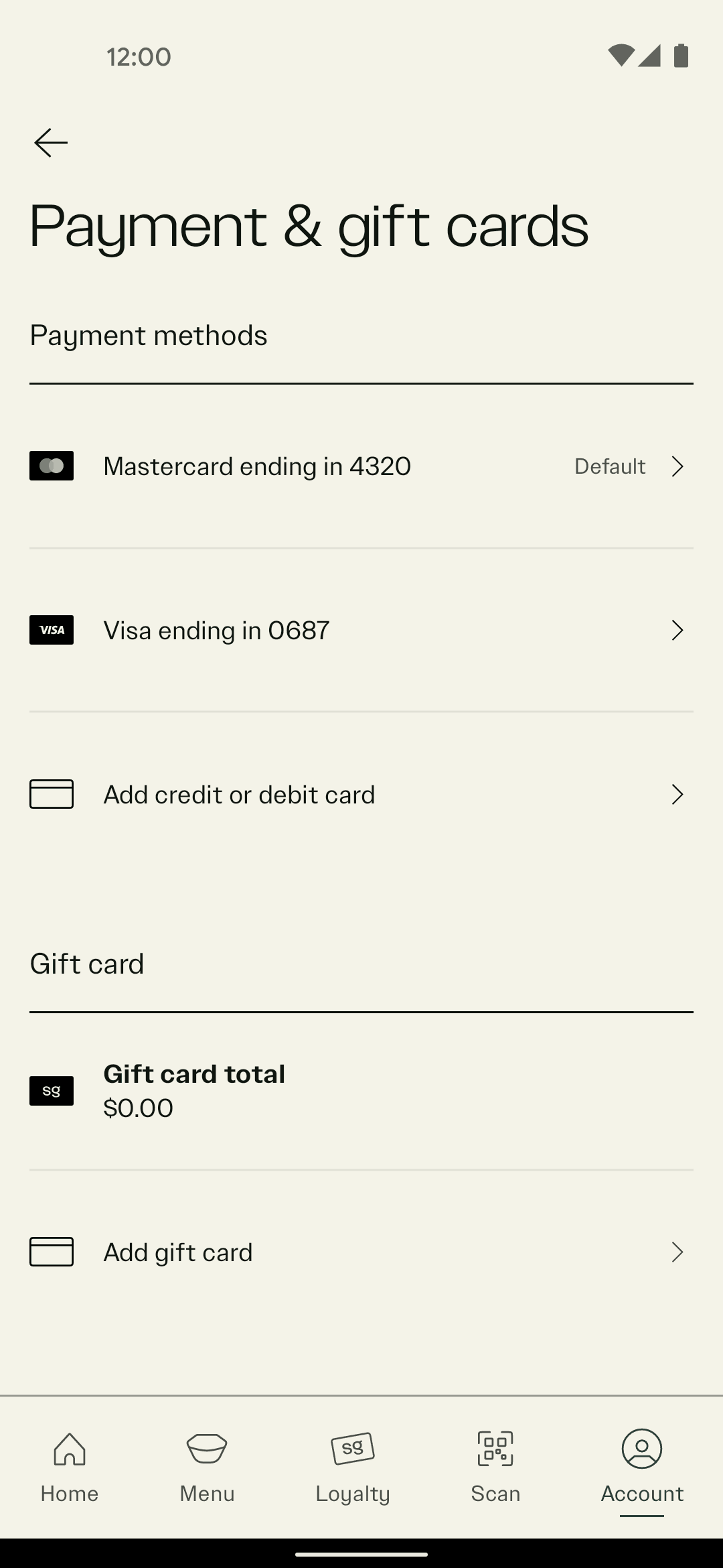 sweetgreen Android Food & Drink interface screenshot 14
