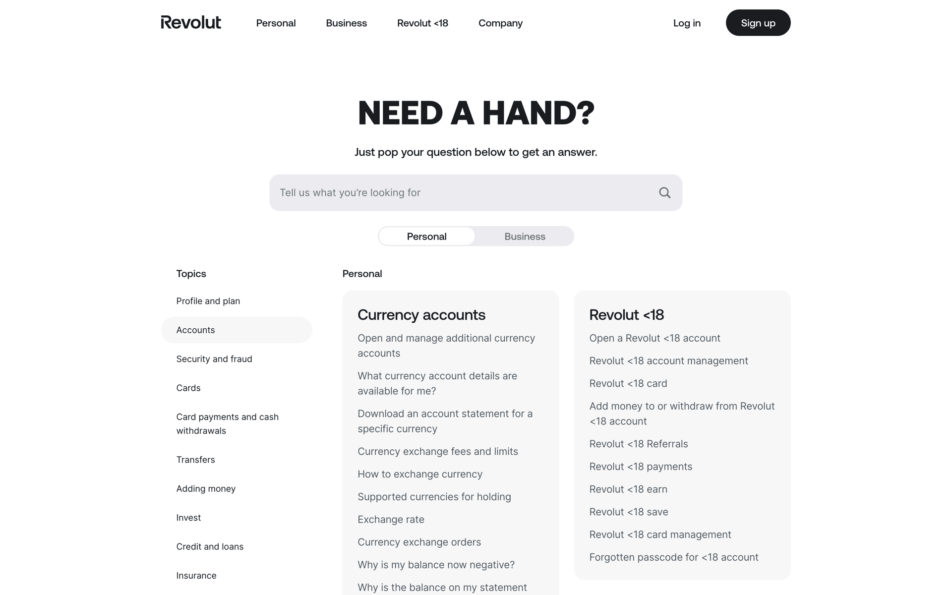 Revolut Web Finance interface screenshot 19