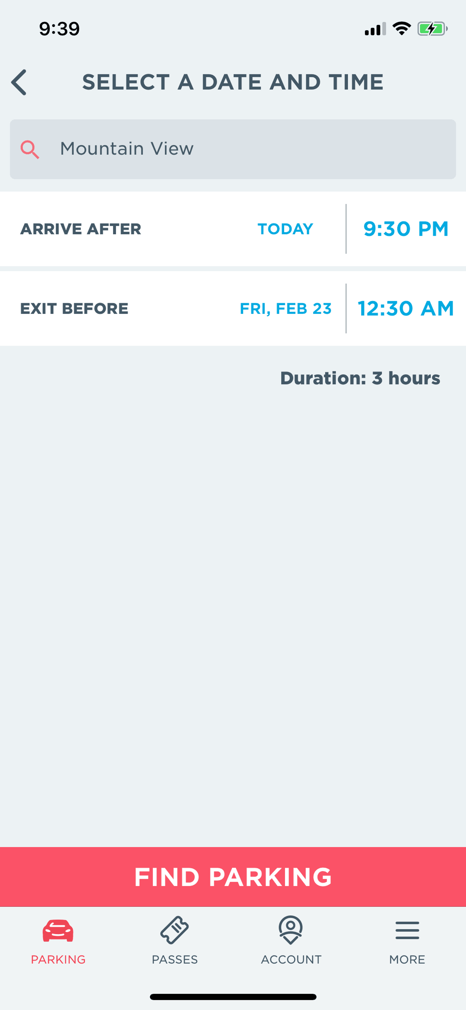 ParkWhiz iOS Maps & Navigation interface screenshot 7
