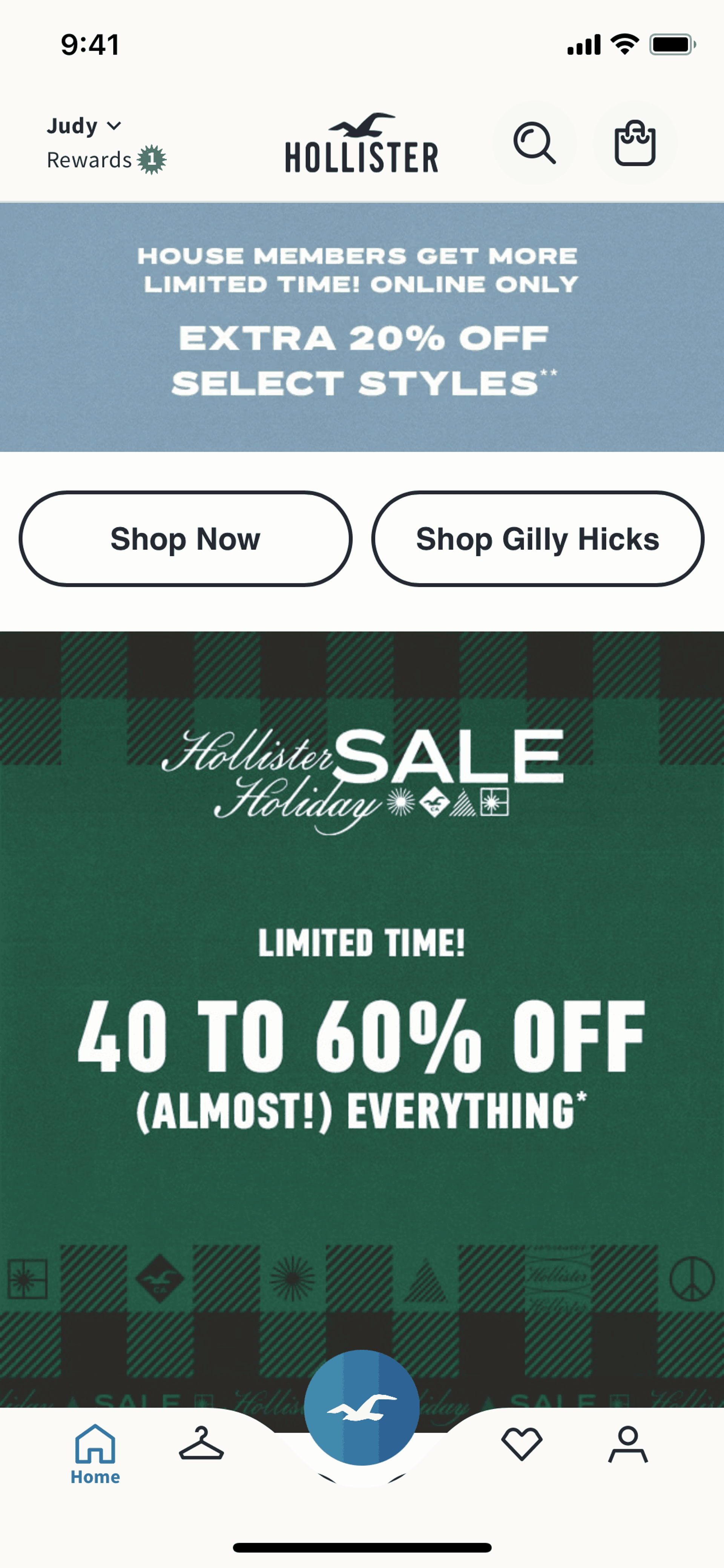 Hollister Co. iOS Shopping interface screenshot 22