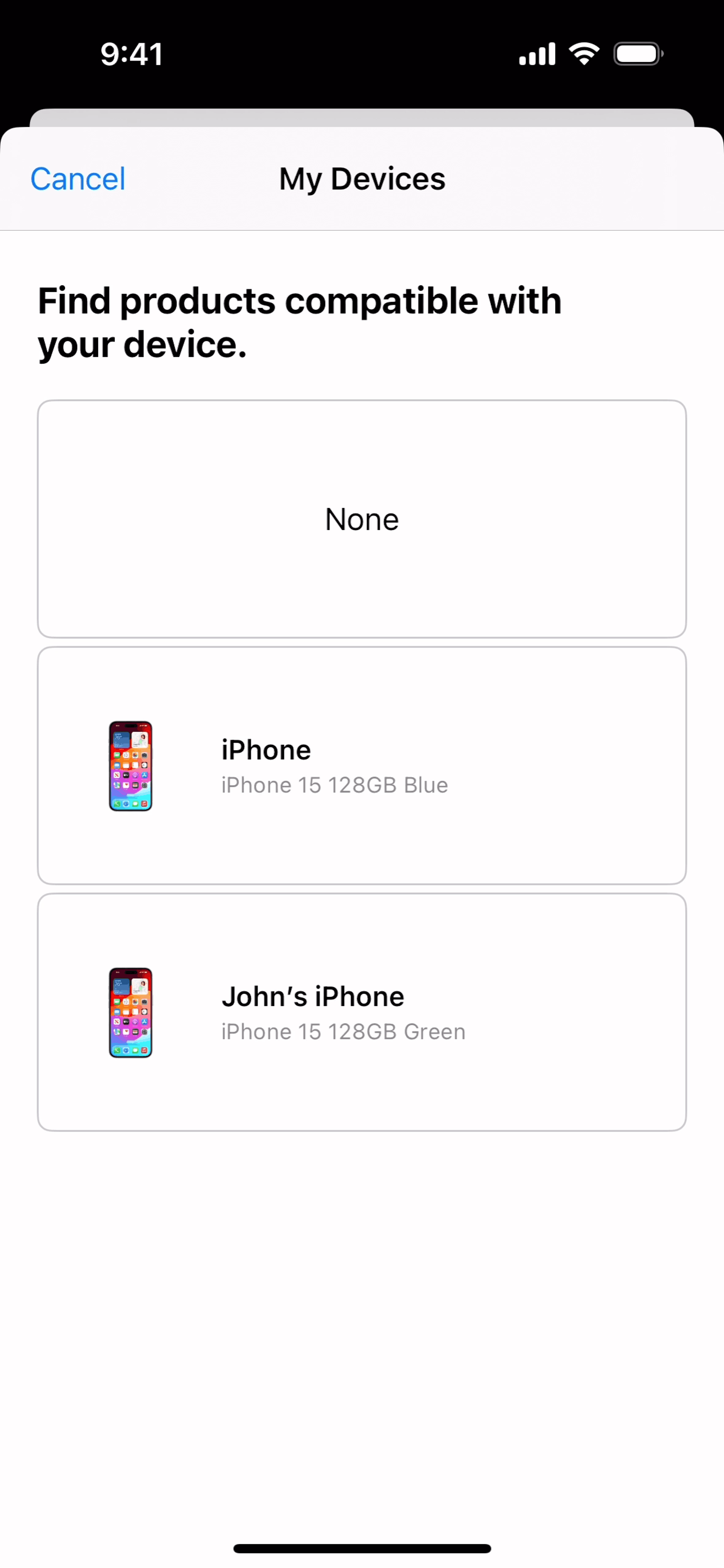 Apple Store iOS Shopping interface screenshot 20
