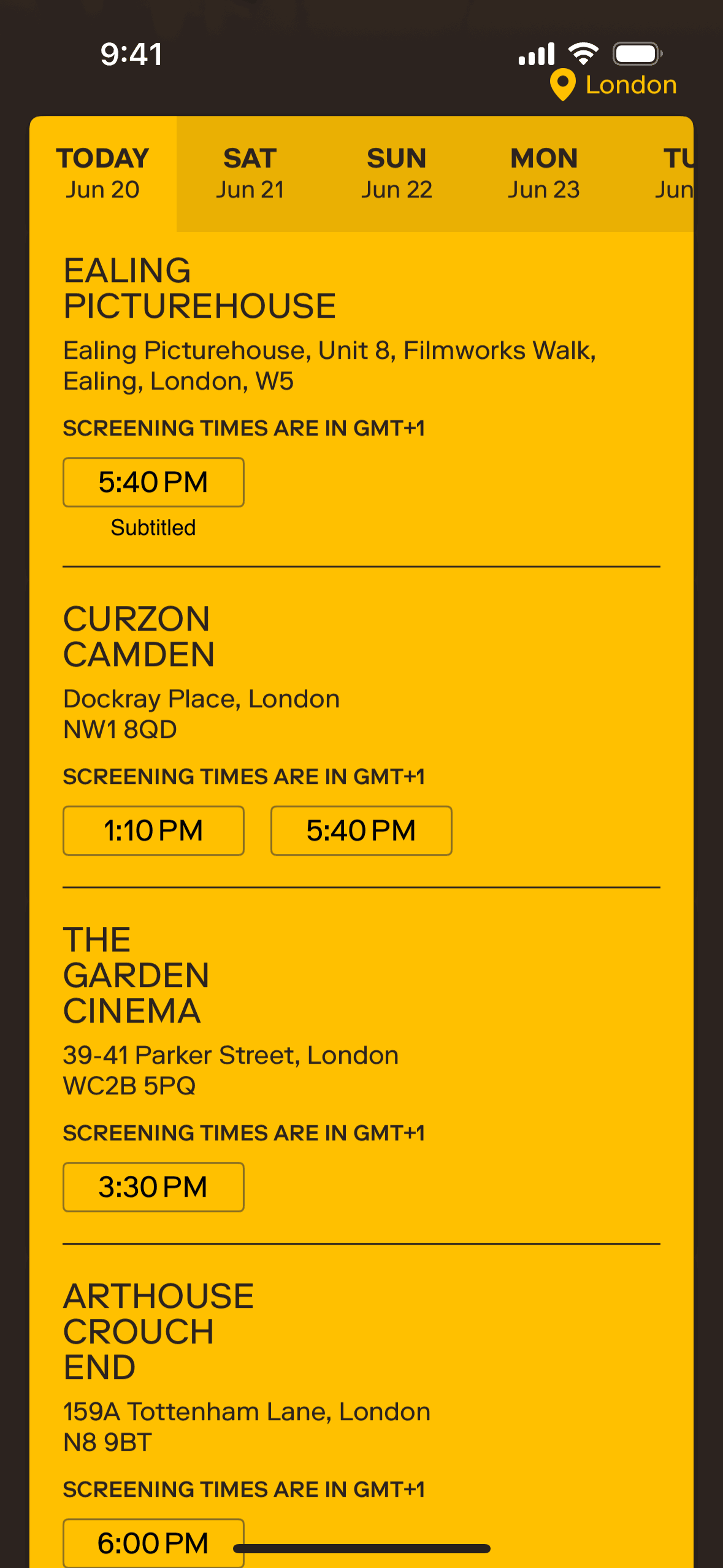 MUBI GO iOS Entertainment interface screenshot 14
