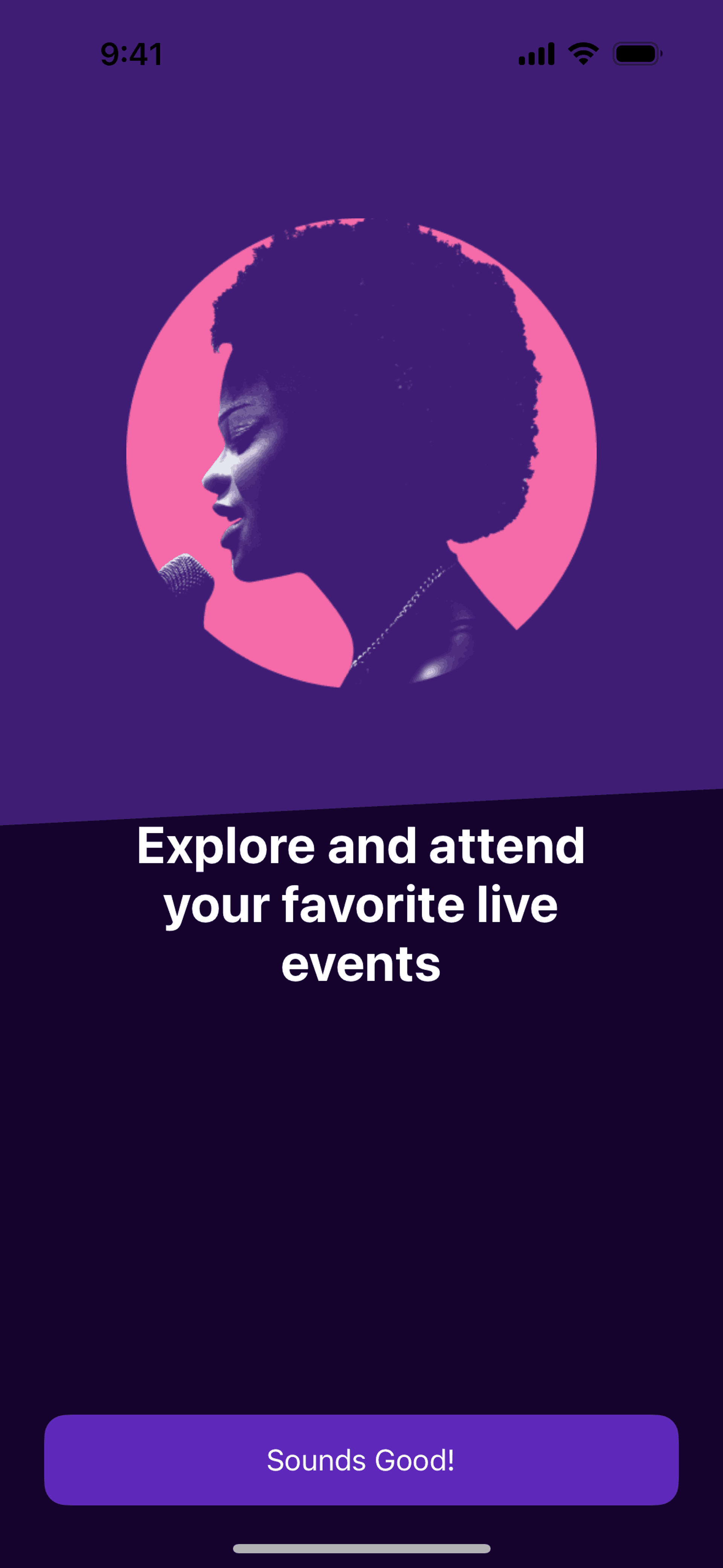 StubHub iOS Entertainment interface screenshot 1