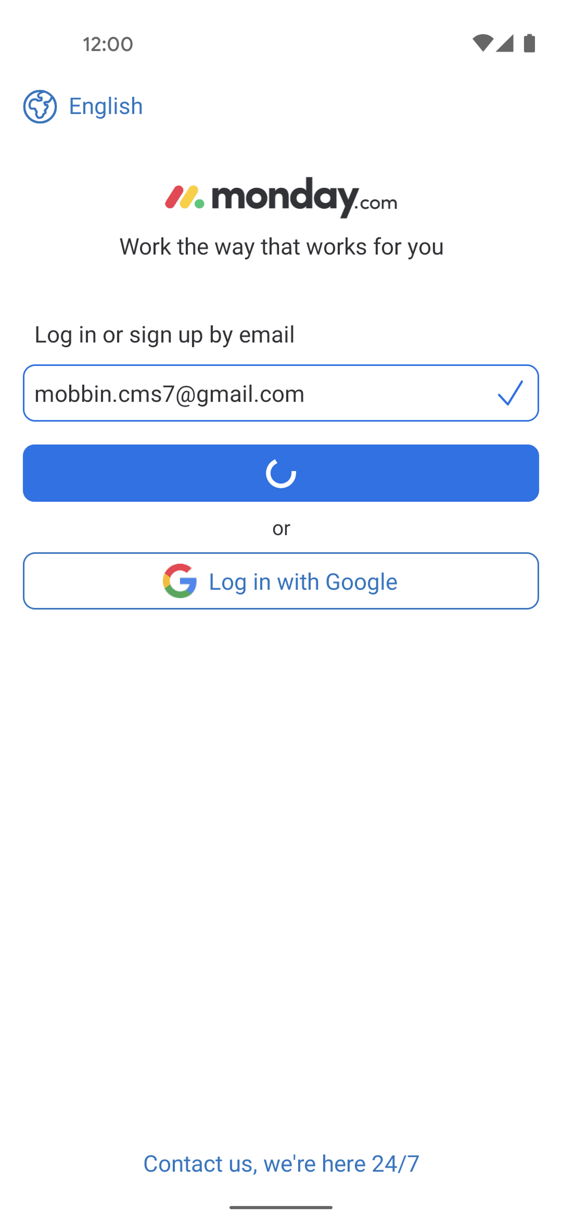 monday.com Android Collaboration interface screenshot 5
