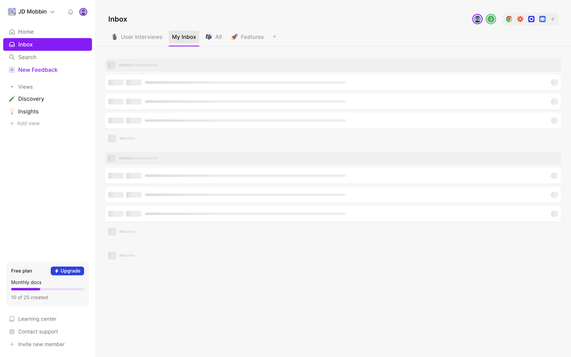 Cycle Web Productivity interface screenshot 23