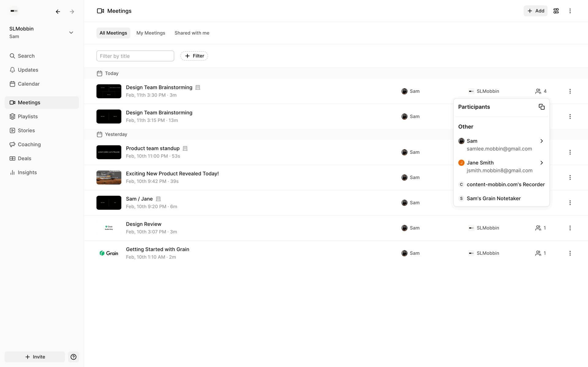 Grain Web AI interface screenshot 14