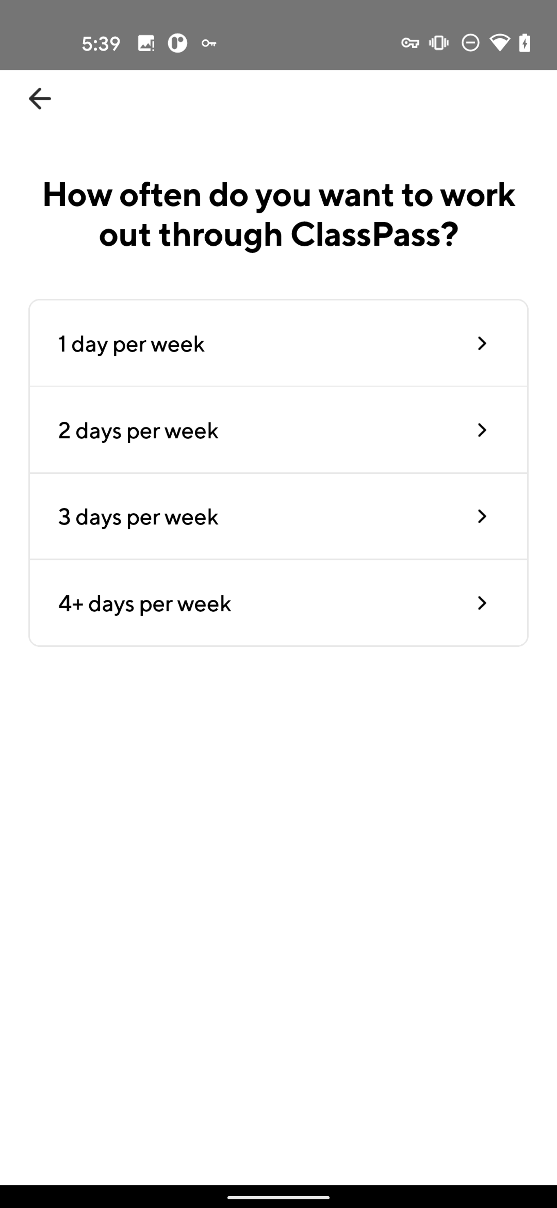 ClassPass Android Health & Fitness interface screenshot 14