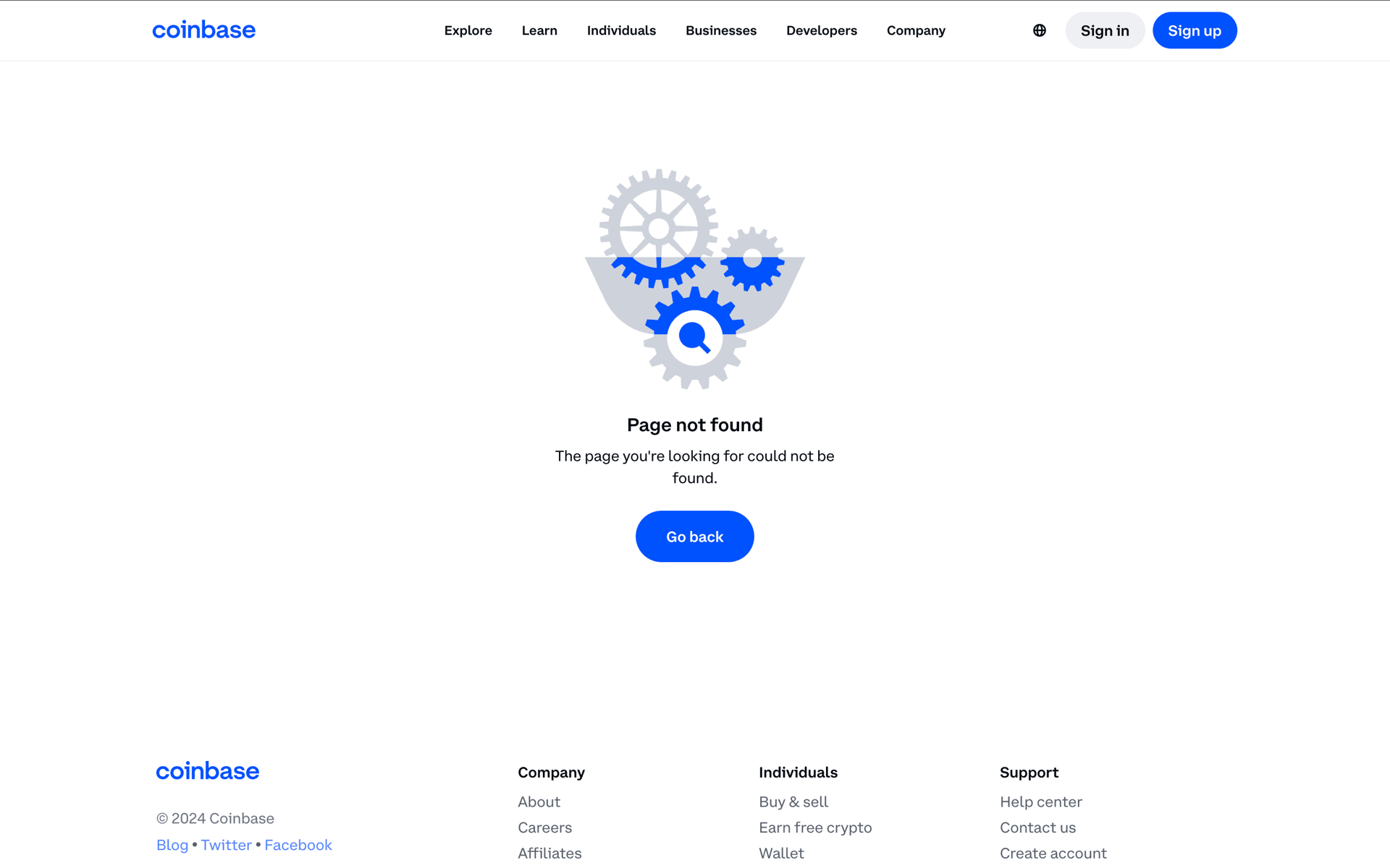 Coinbase Web Finance interface screenshot 2
