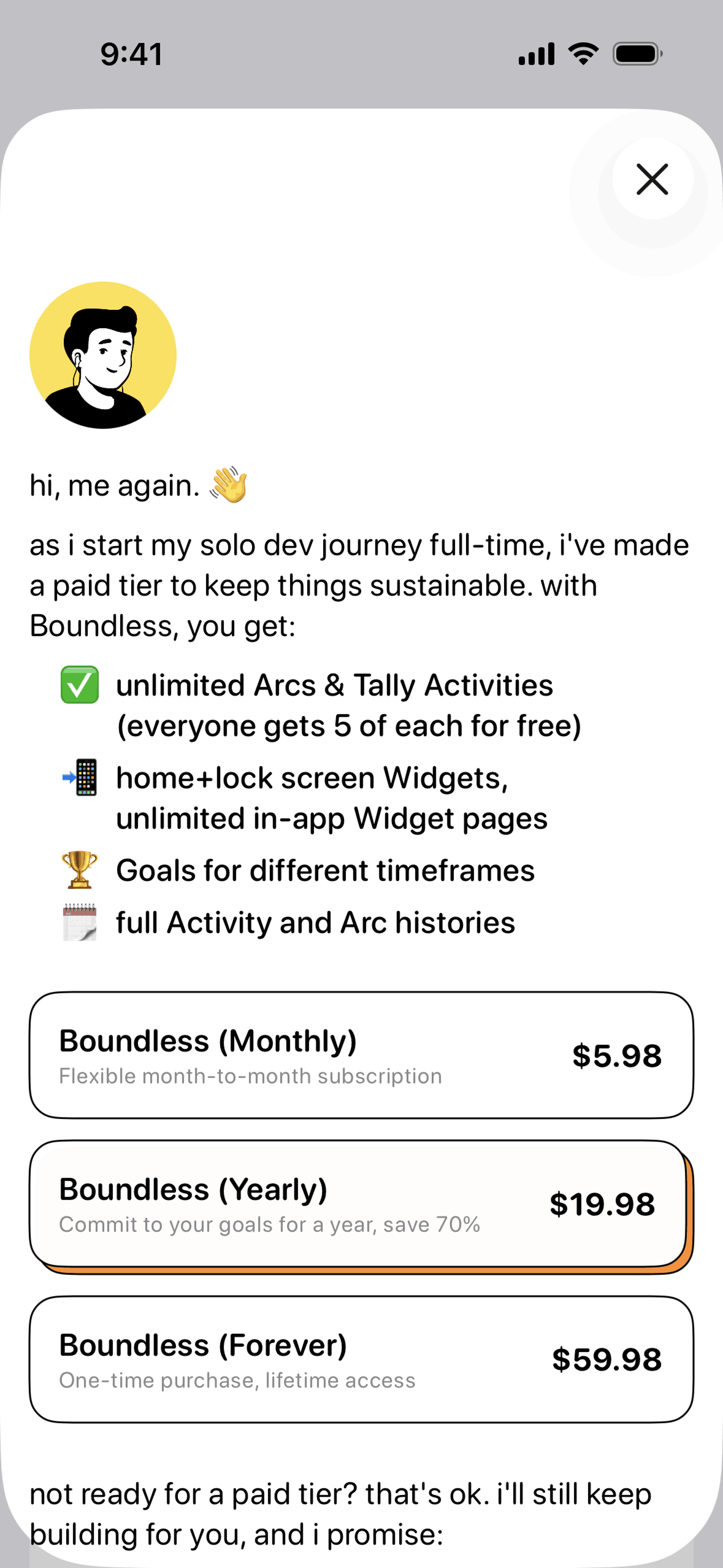 timespent iOS Productivity interface screenshot 19
