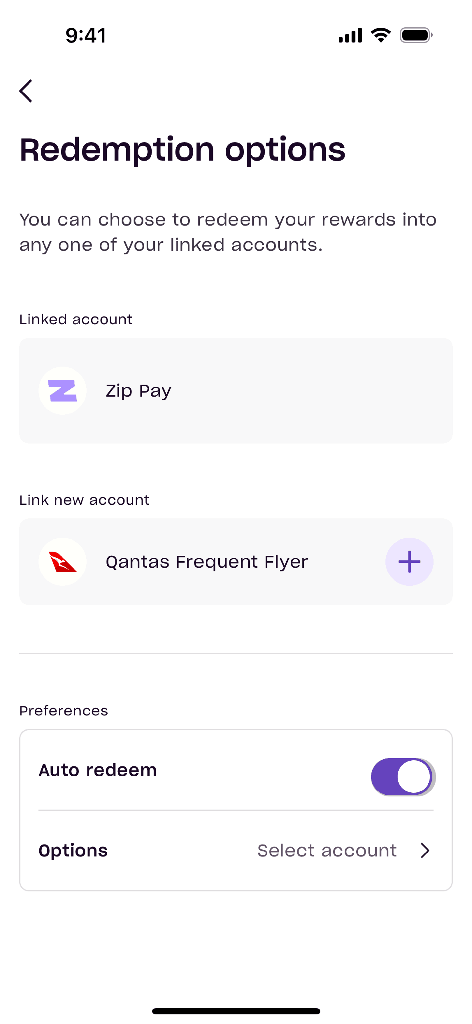 Zip iOS Finance interface screenshot 18