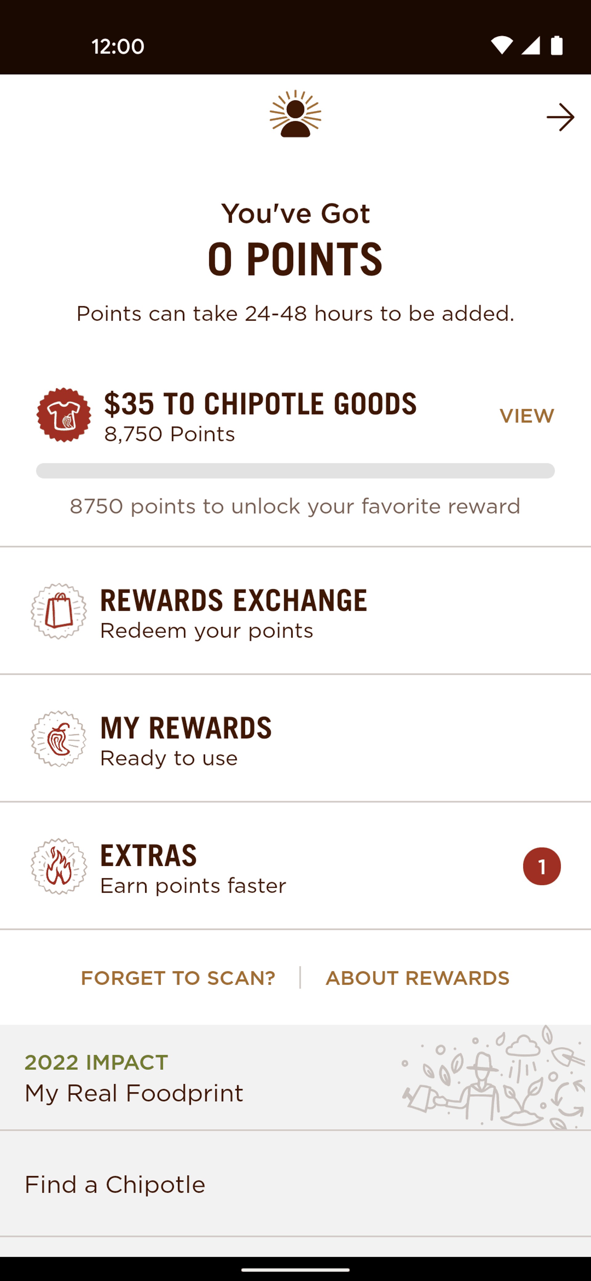 Chipotle Android Food & Drink interface screenshot 7