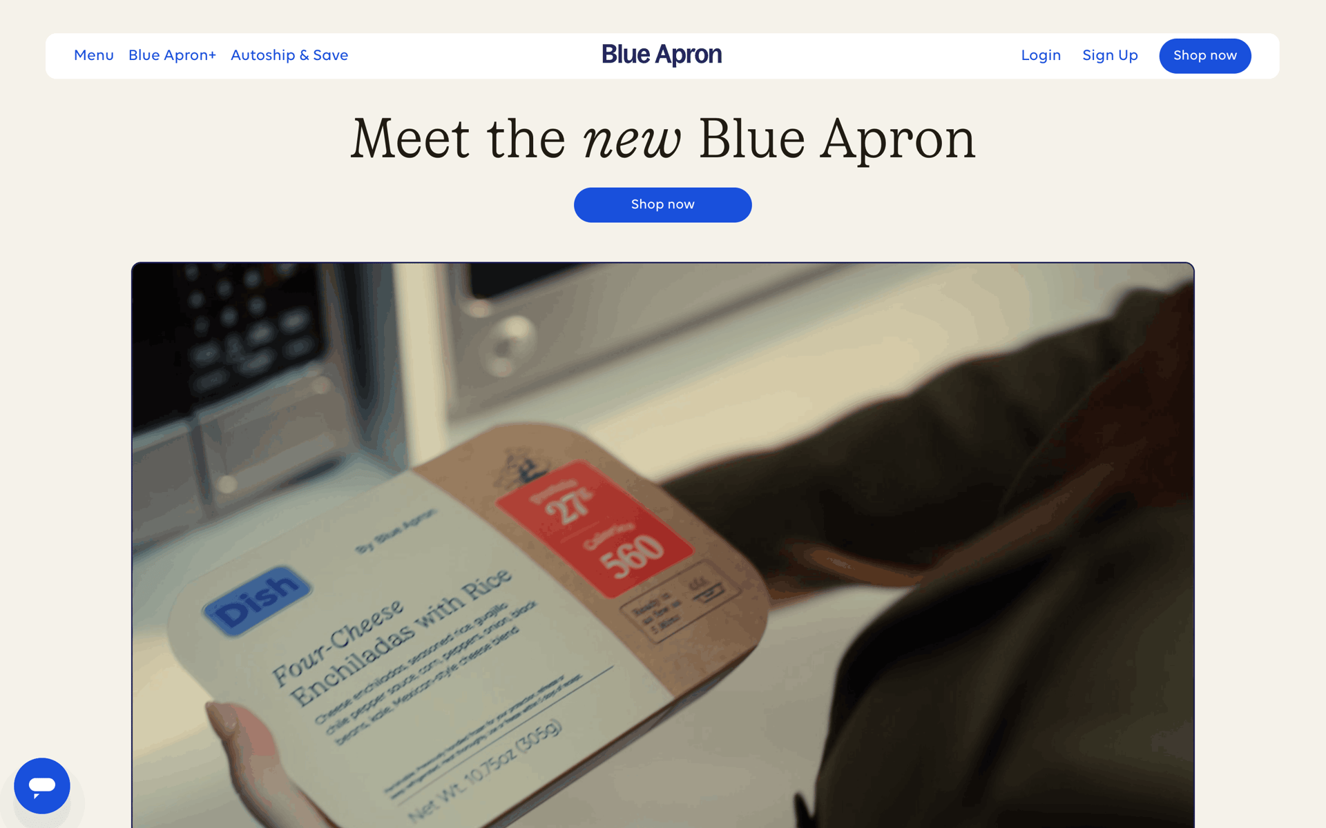 Blue Apron Web Shopping interface screenshot 24