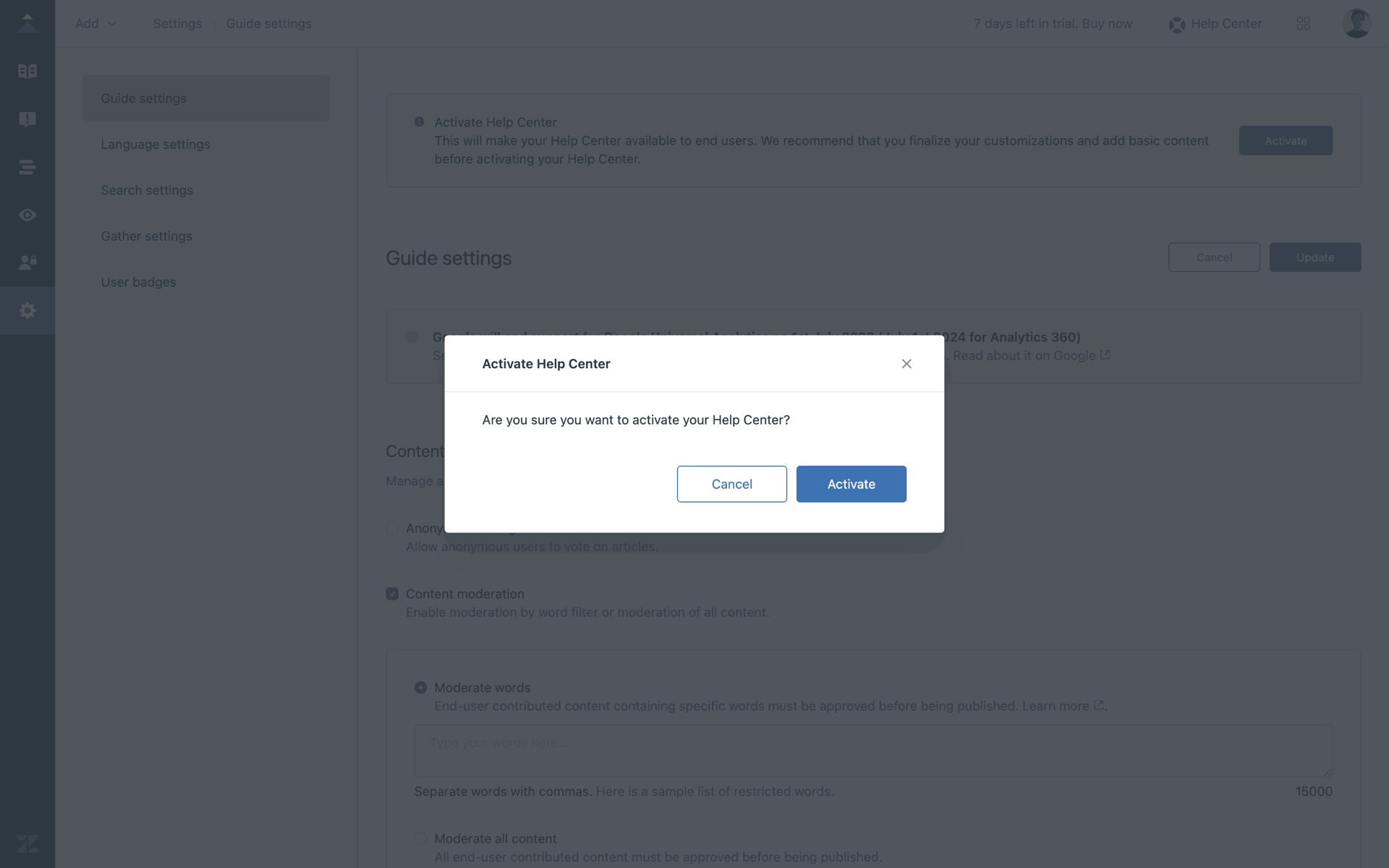Zendesk Web Business interface screenshot 23