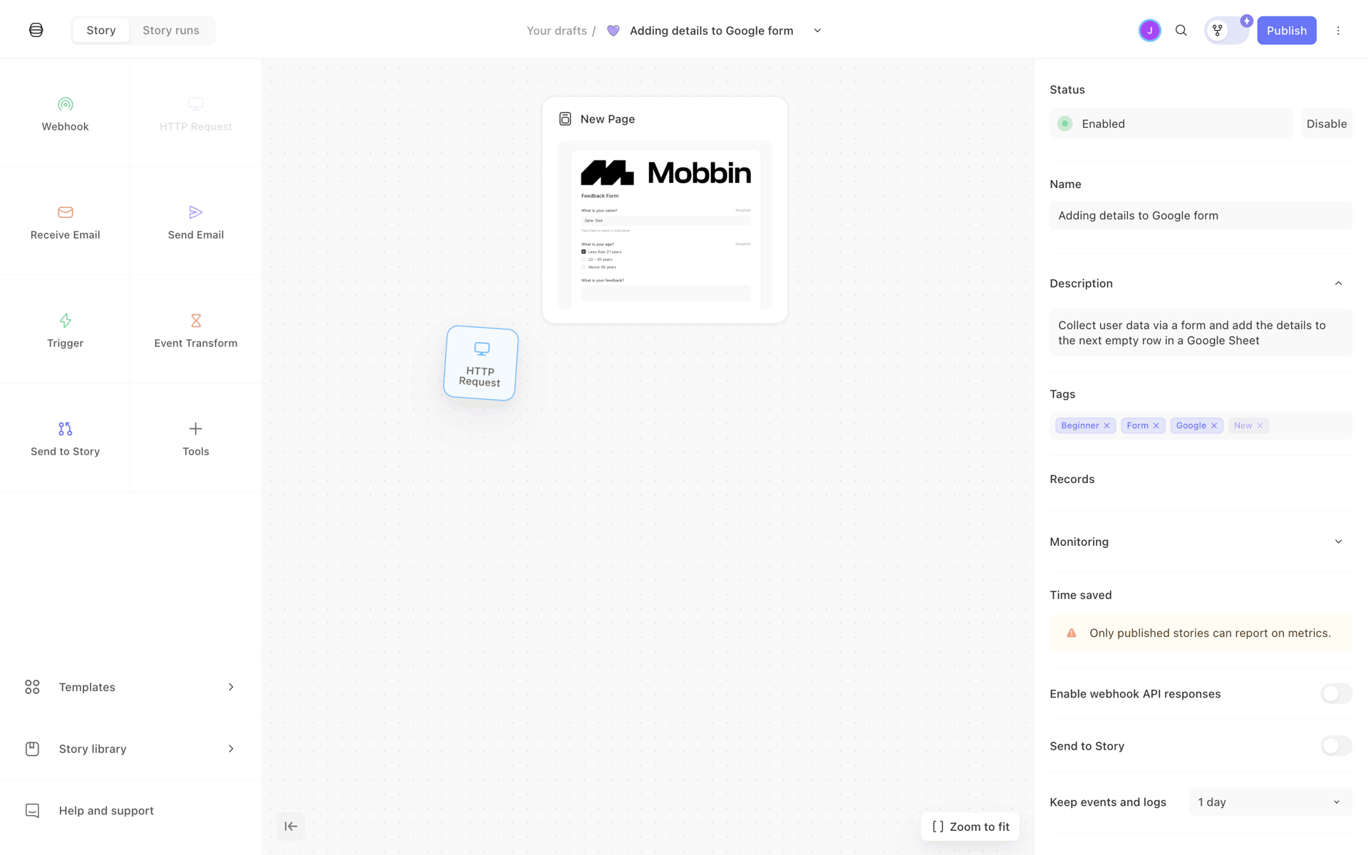 Tines Web Collaboration interface screenshot 10