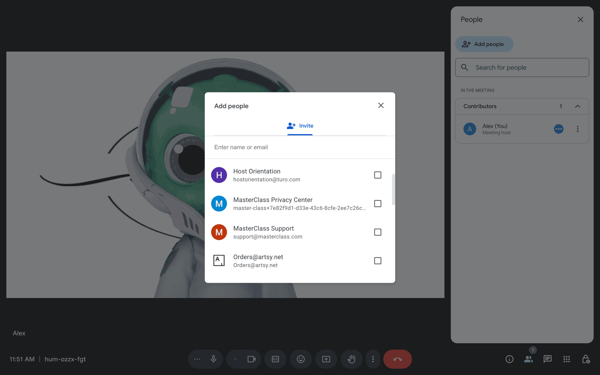 Google Meet Web Social Networking interface screenshot 8