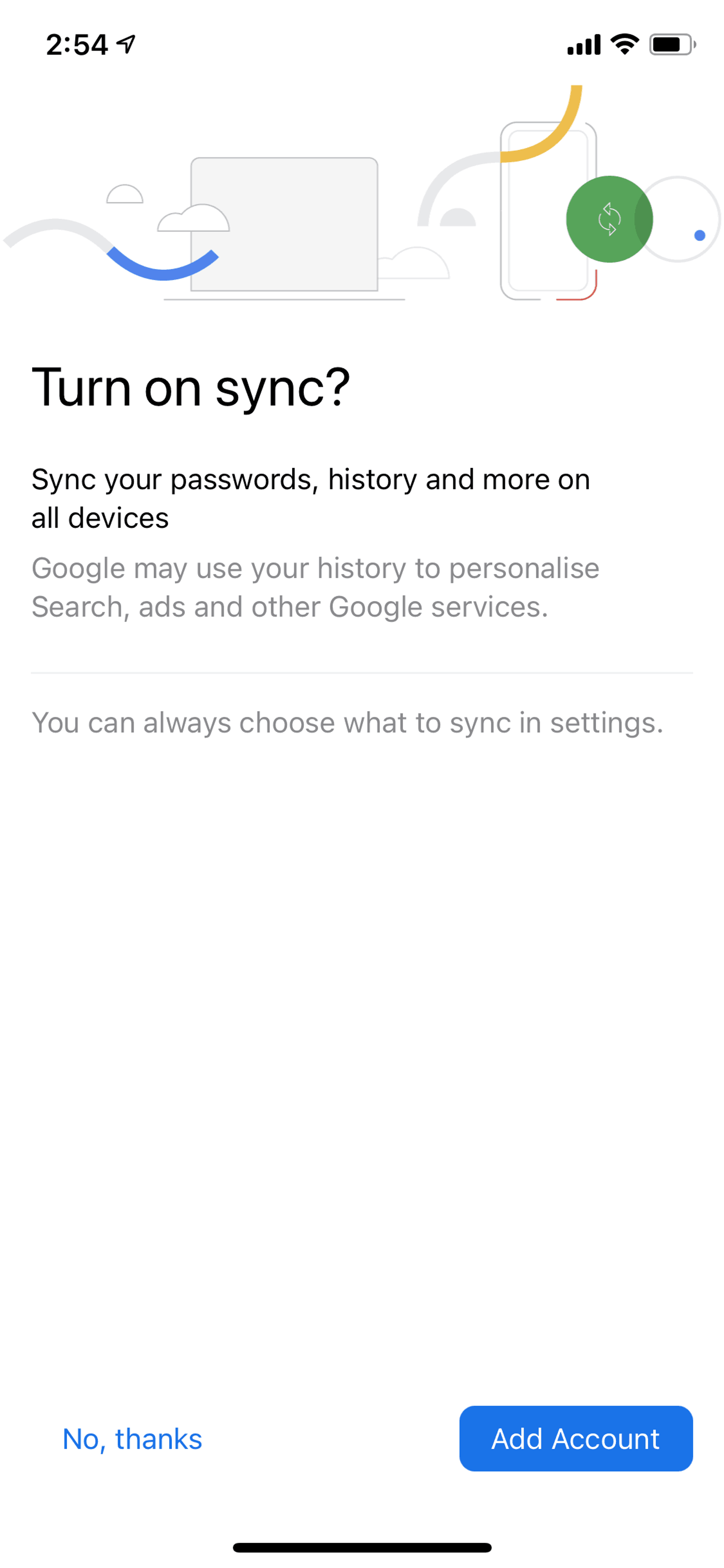 Google Chrome iOS Utilities interface screenshot 3