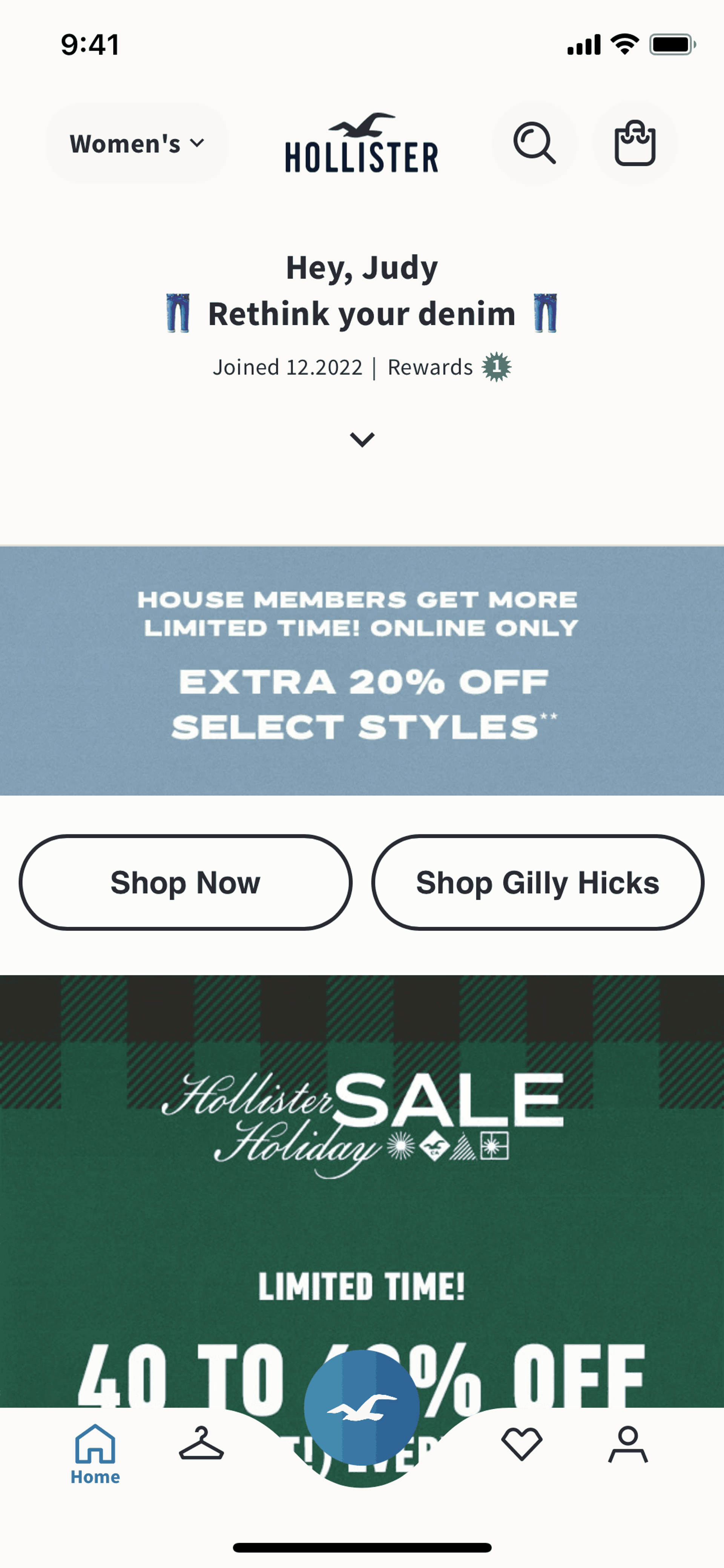 Hollister Co. iOS Shopping interface screenshot 21