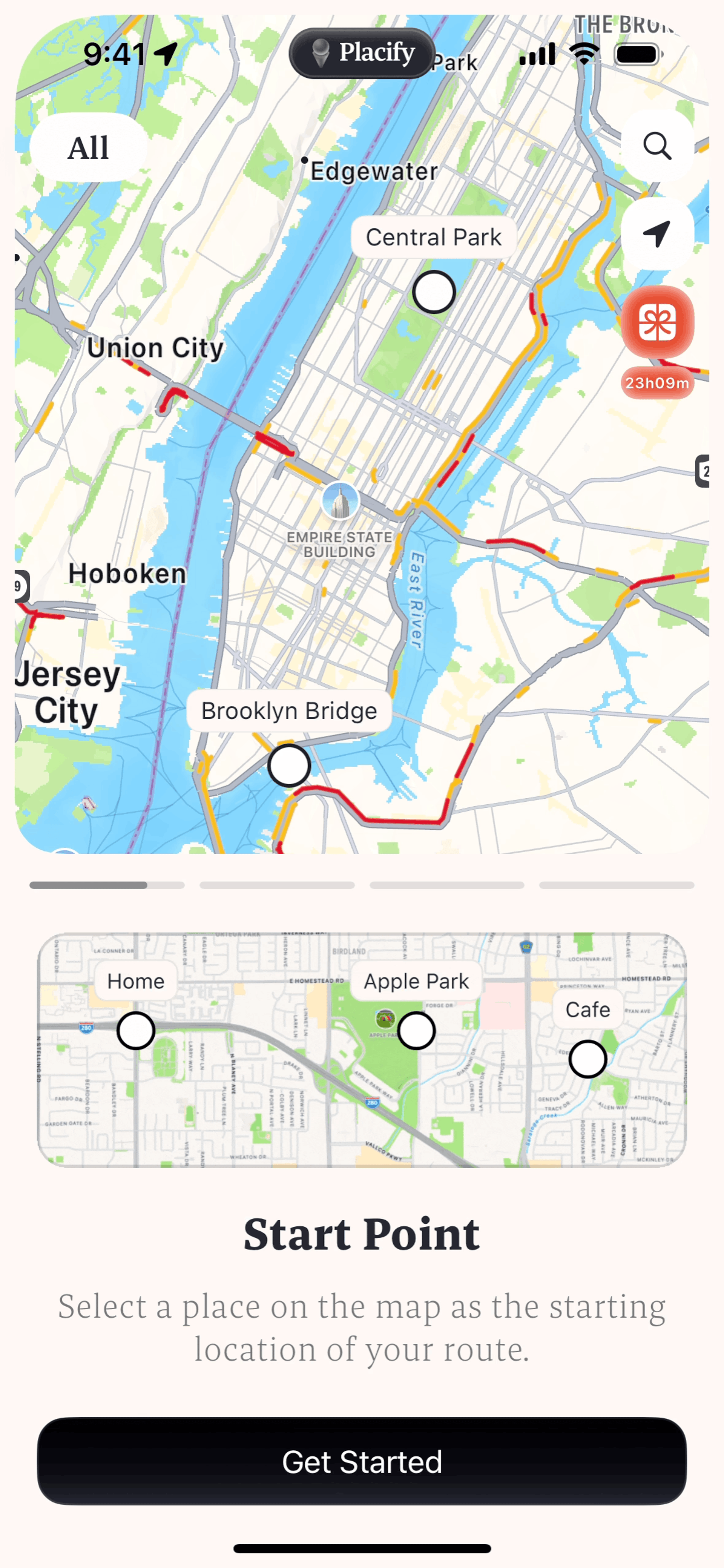 Placify iOS Lifestyle interface screenshot 11