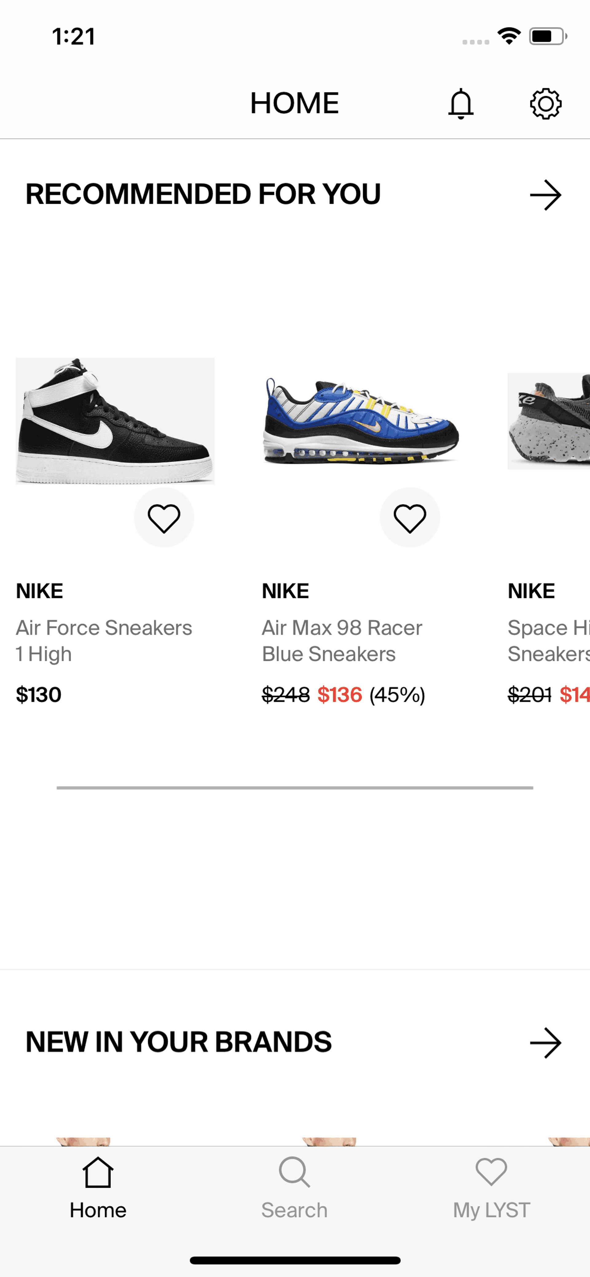 Lyst iOS Shopping interface screenshot 18