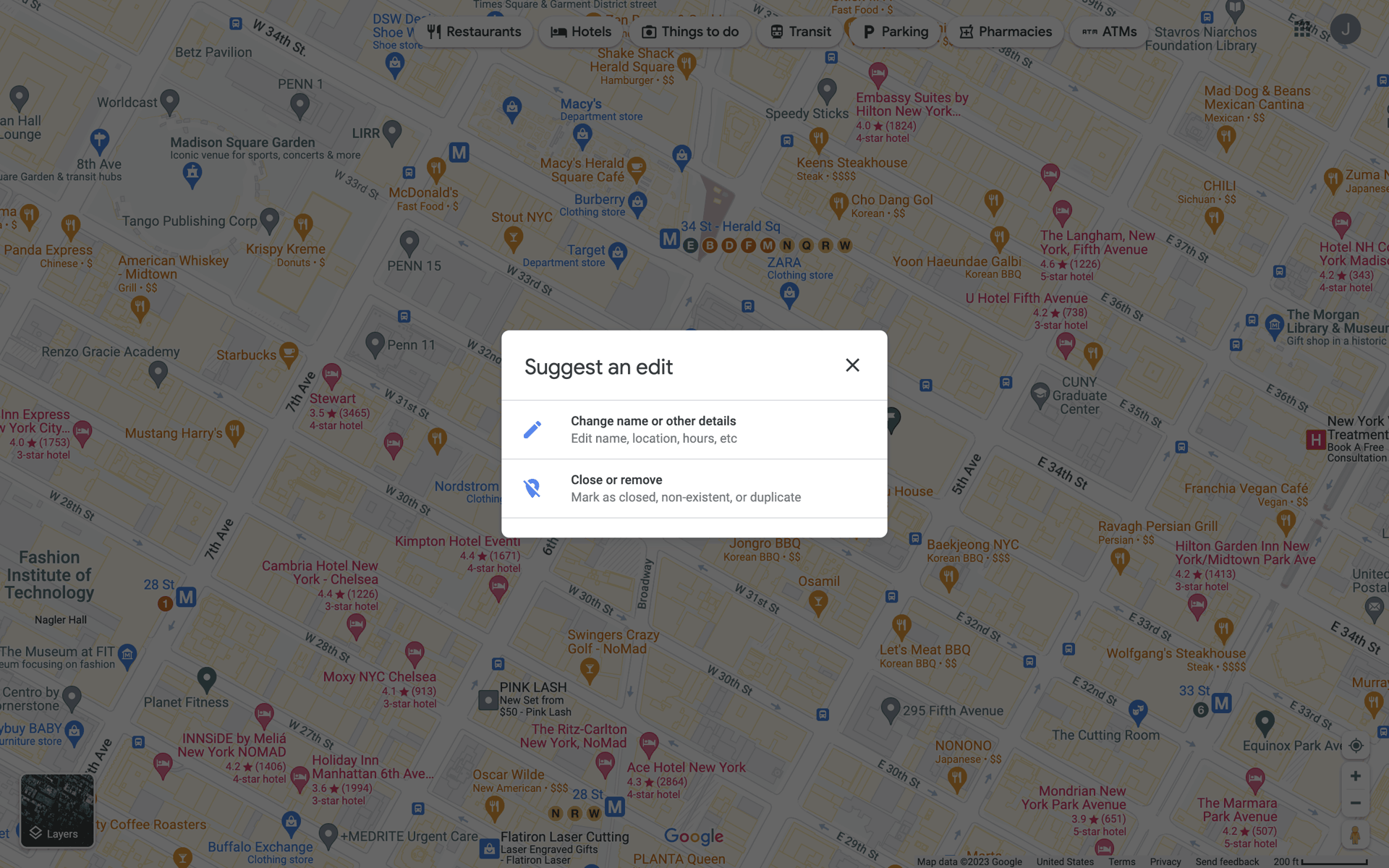 Google Maps Web Maps & Navigation interface screenshot 7