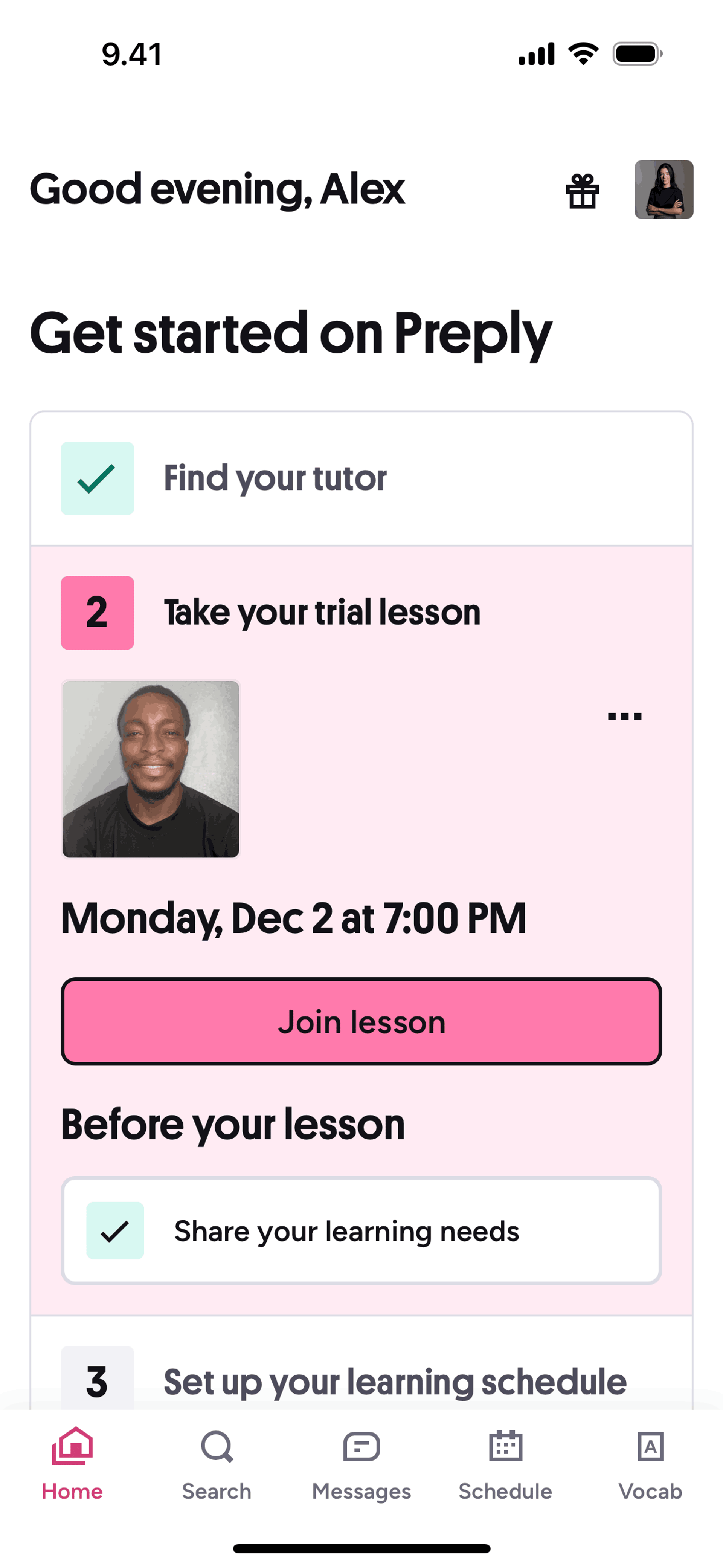 Preply iOS Education interface screenshot 3