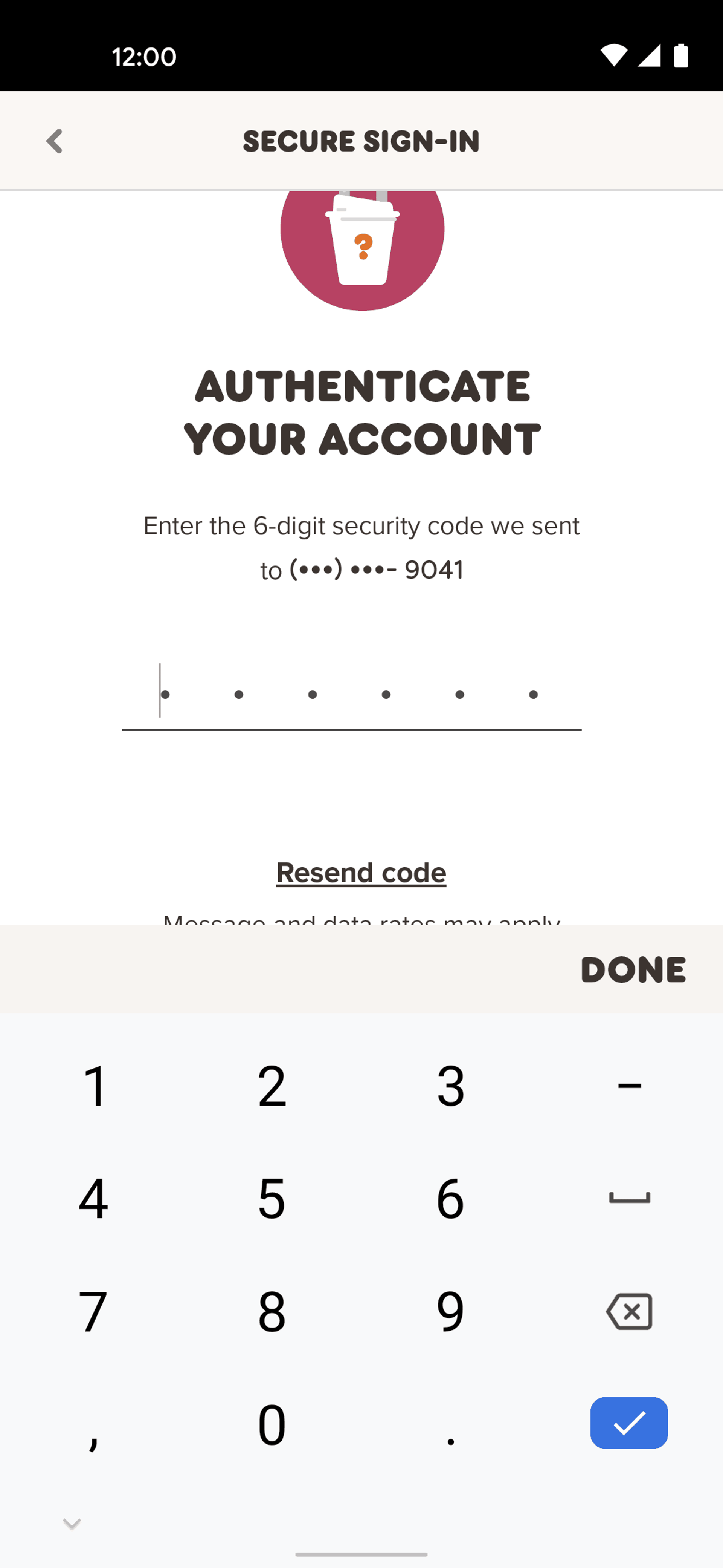 Dunkin' Android Food & Drink interface screenshot 14