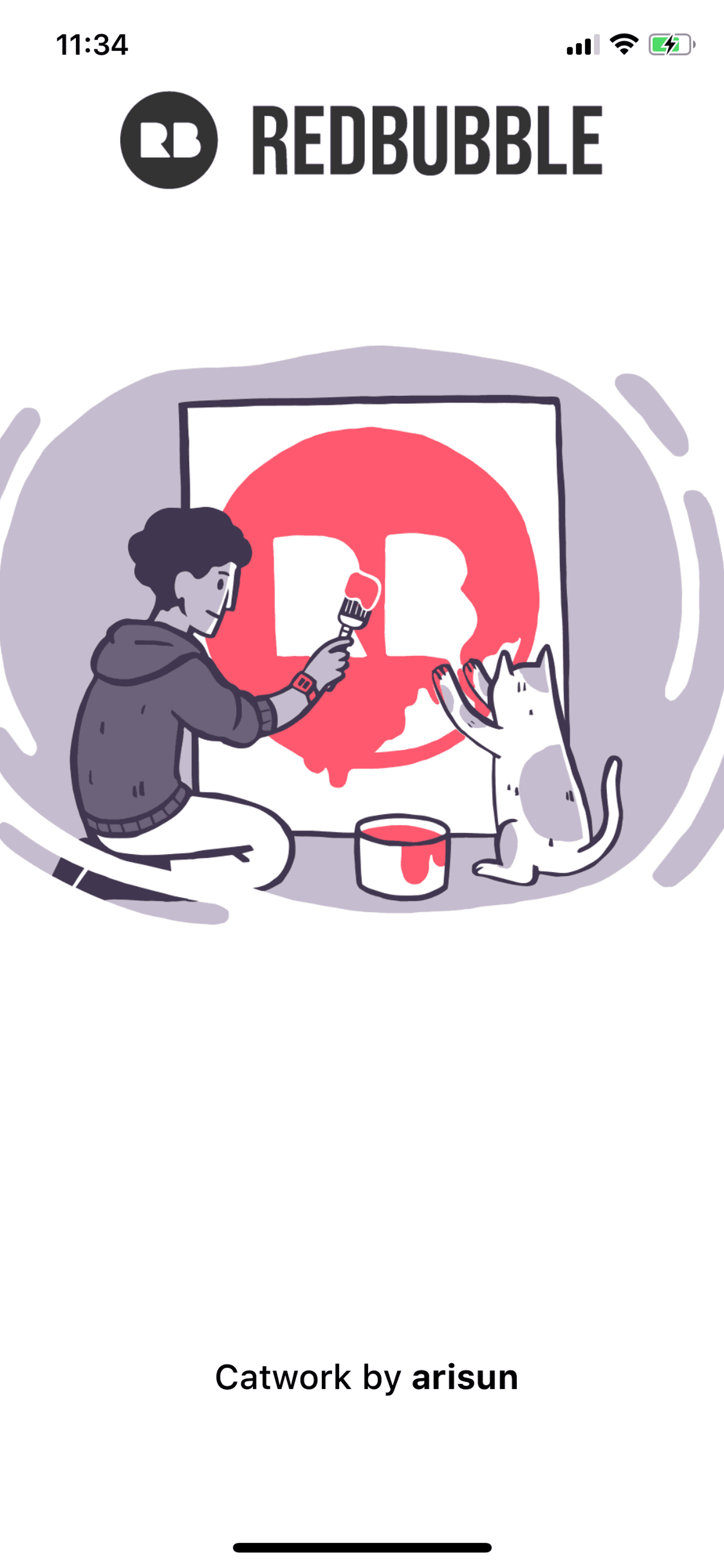 Redbubble iOS Shopping interface screenshot 1