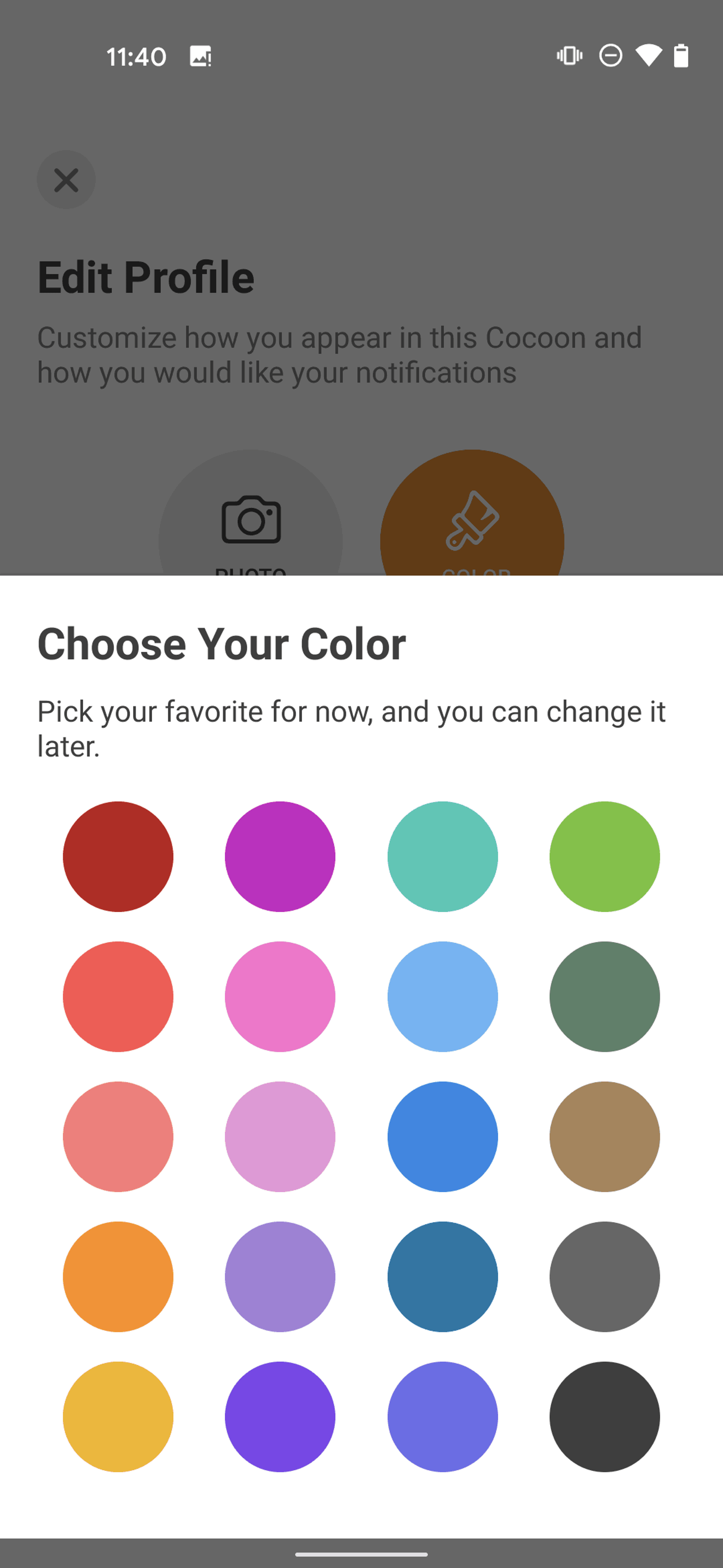 Cocoon Android Social Networking interface screenshot 22