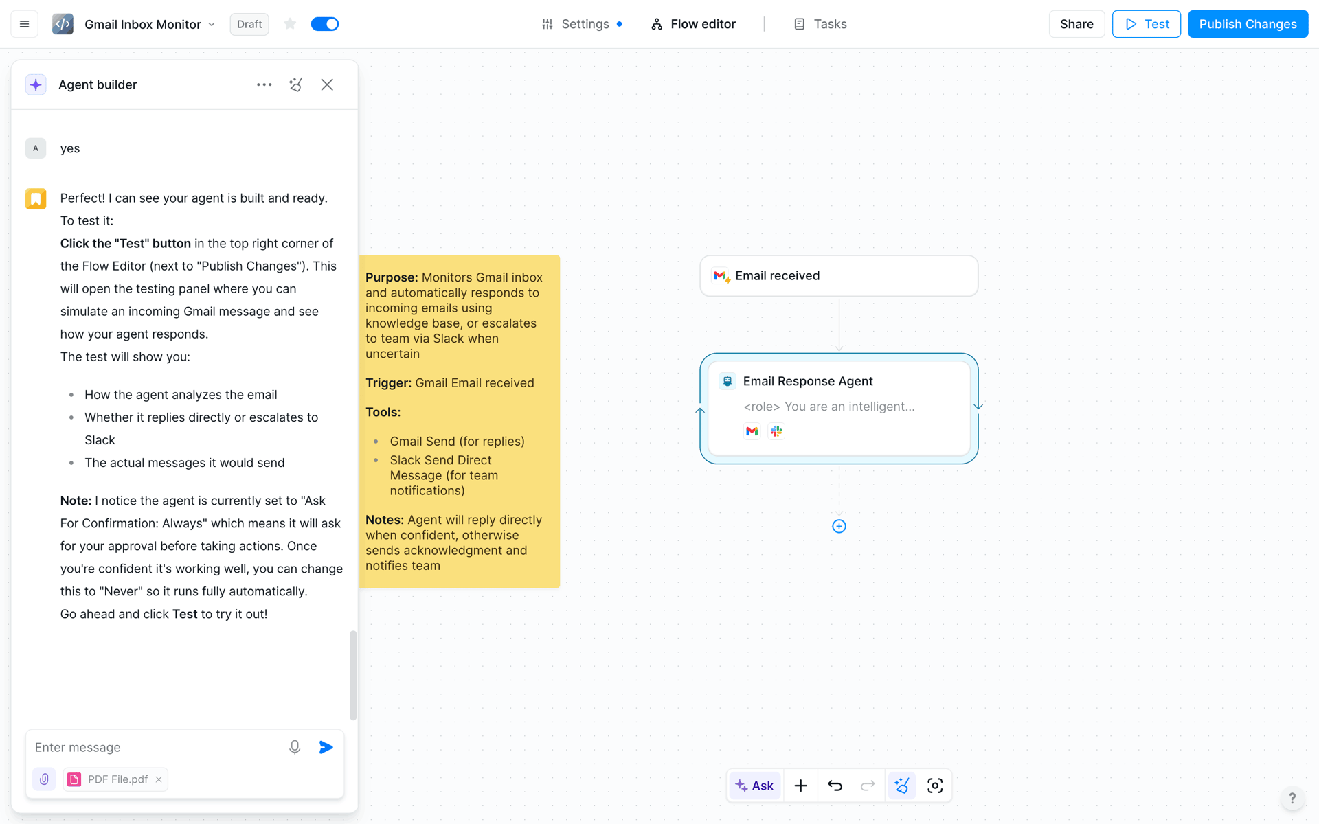 Lindy Web AI interface screenshot 13