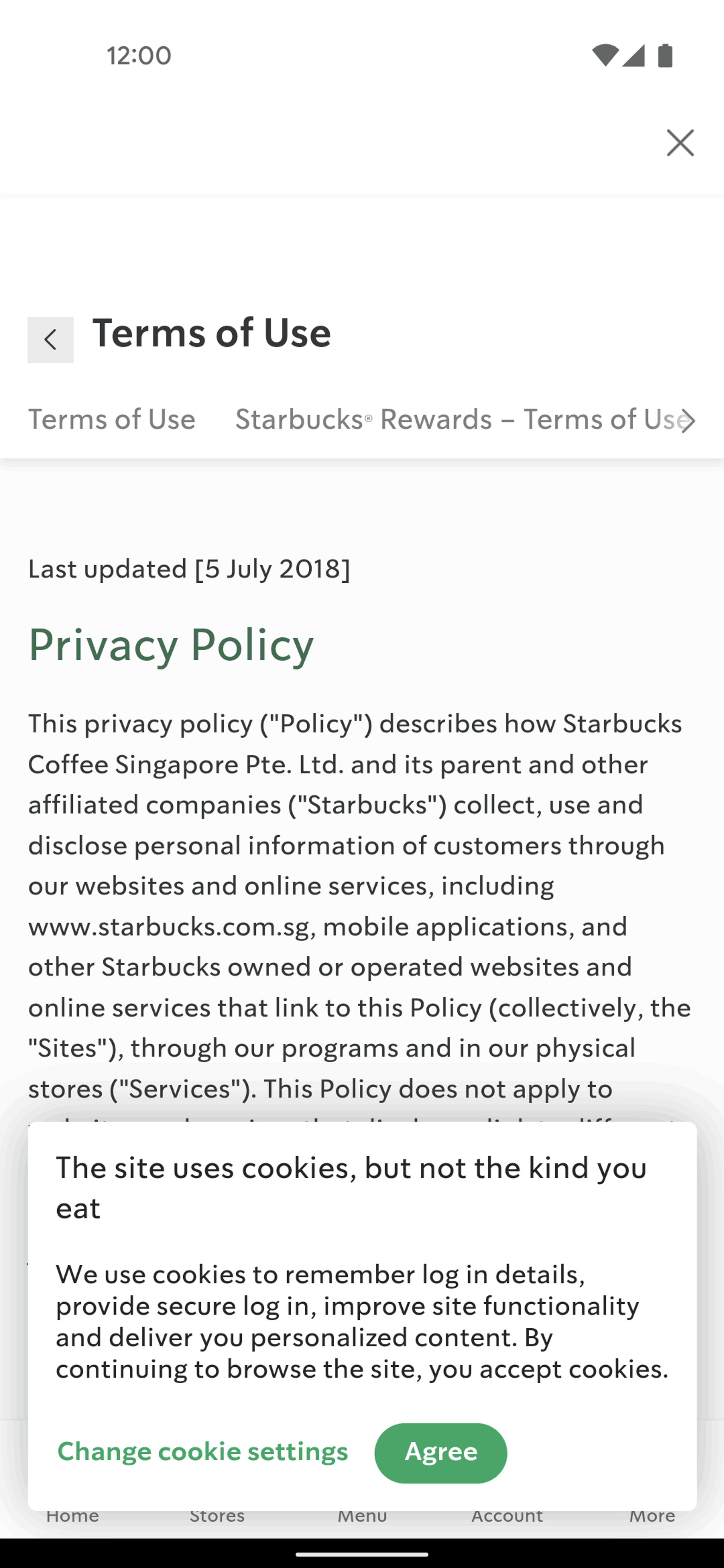 Starbucks Android Food & Drink interface screenshot 15