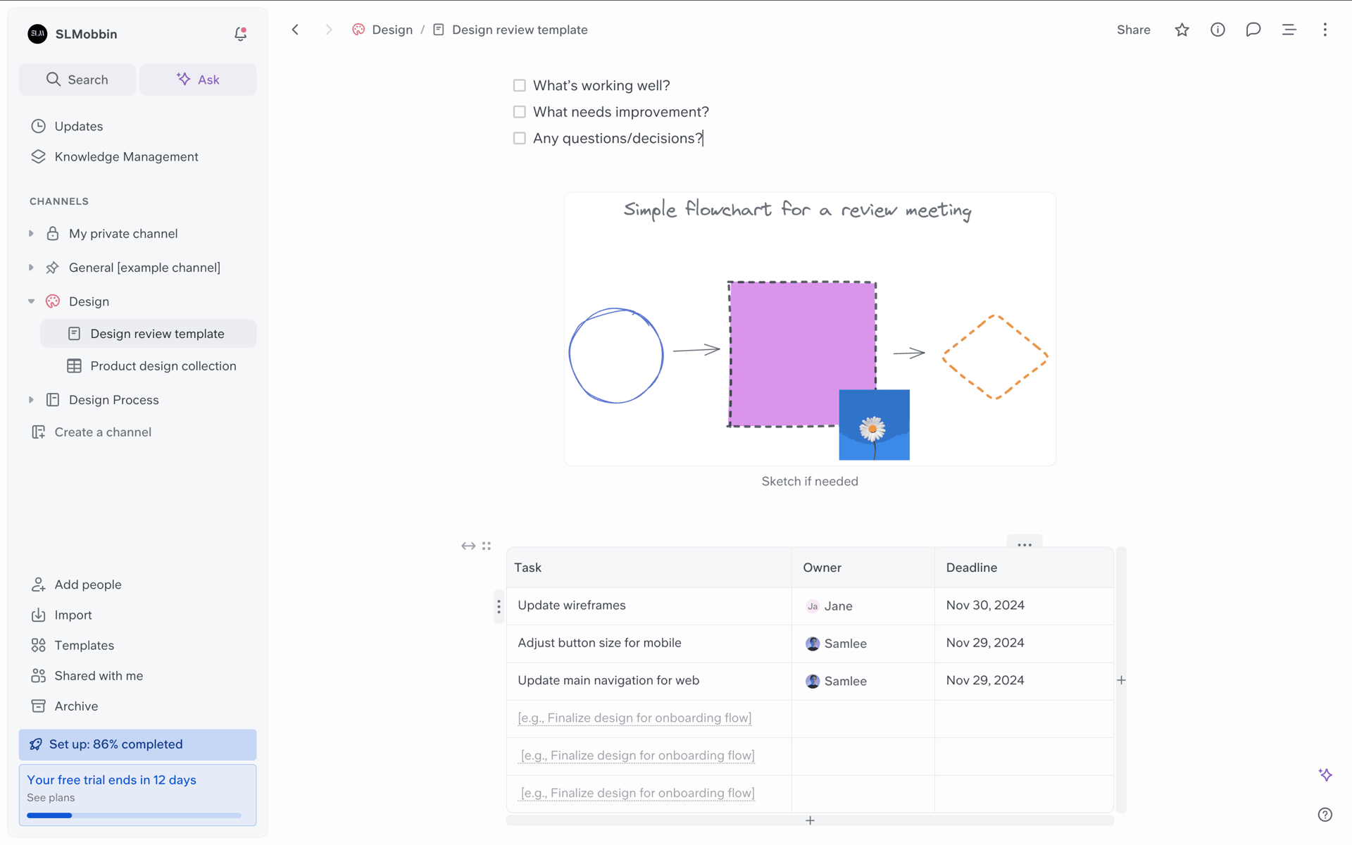 Slite Web Productivity interface screenshot 15