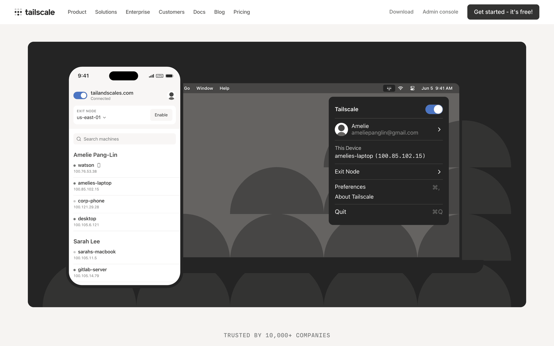 Tailscale Web Developer Tools interface screenshot 17