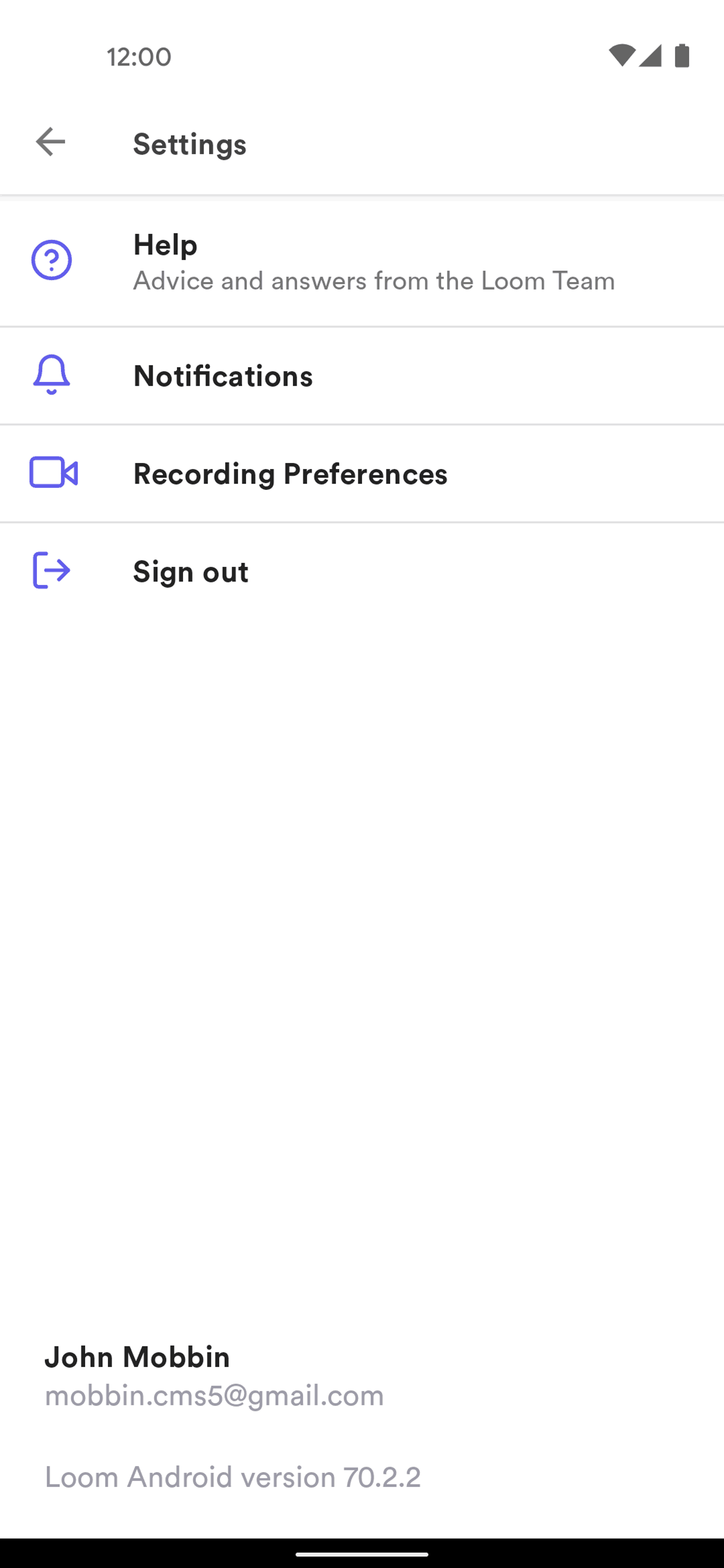 Loom Android Business interface screenshot 21