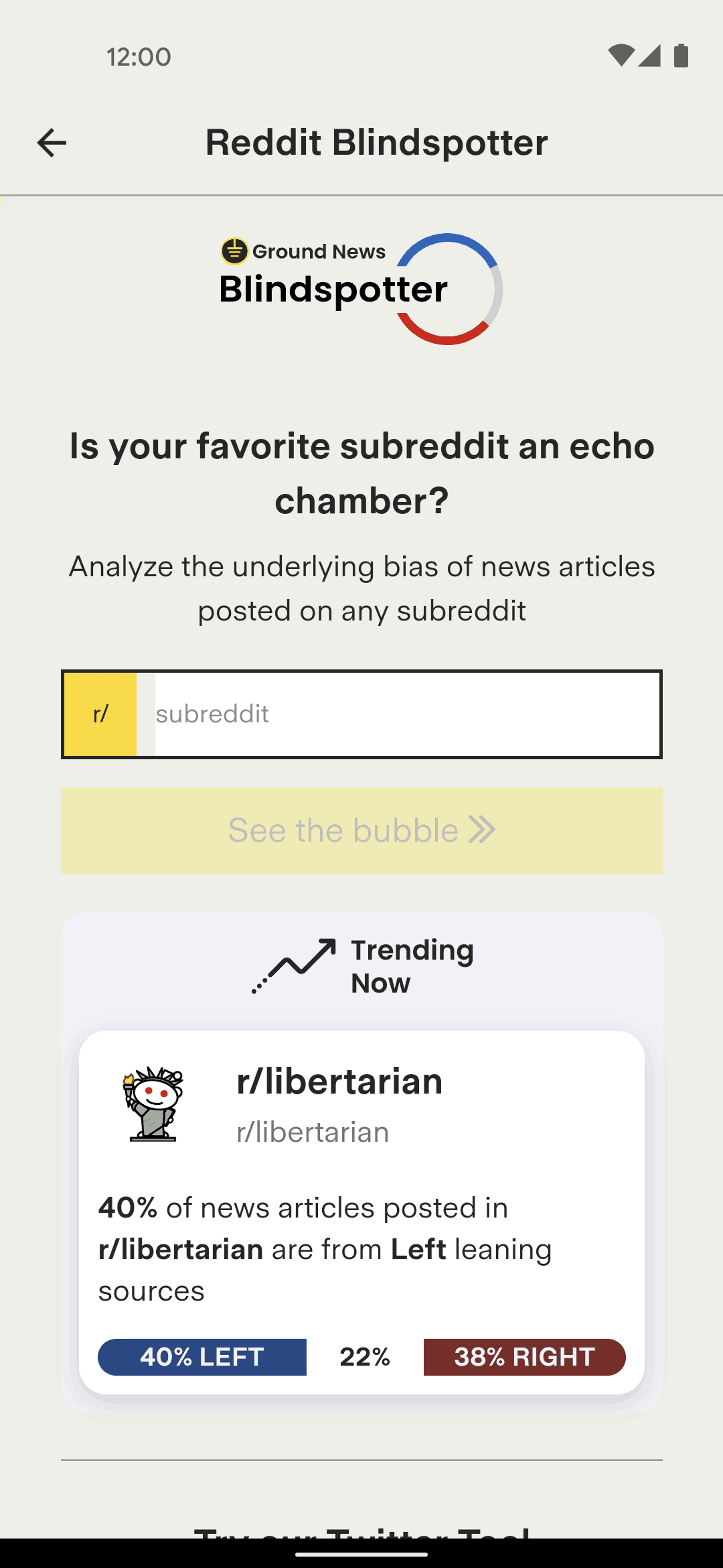 Ground News Android News interface screenshot 21
