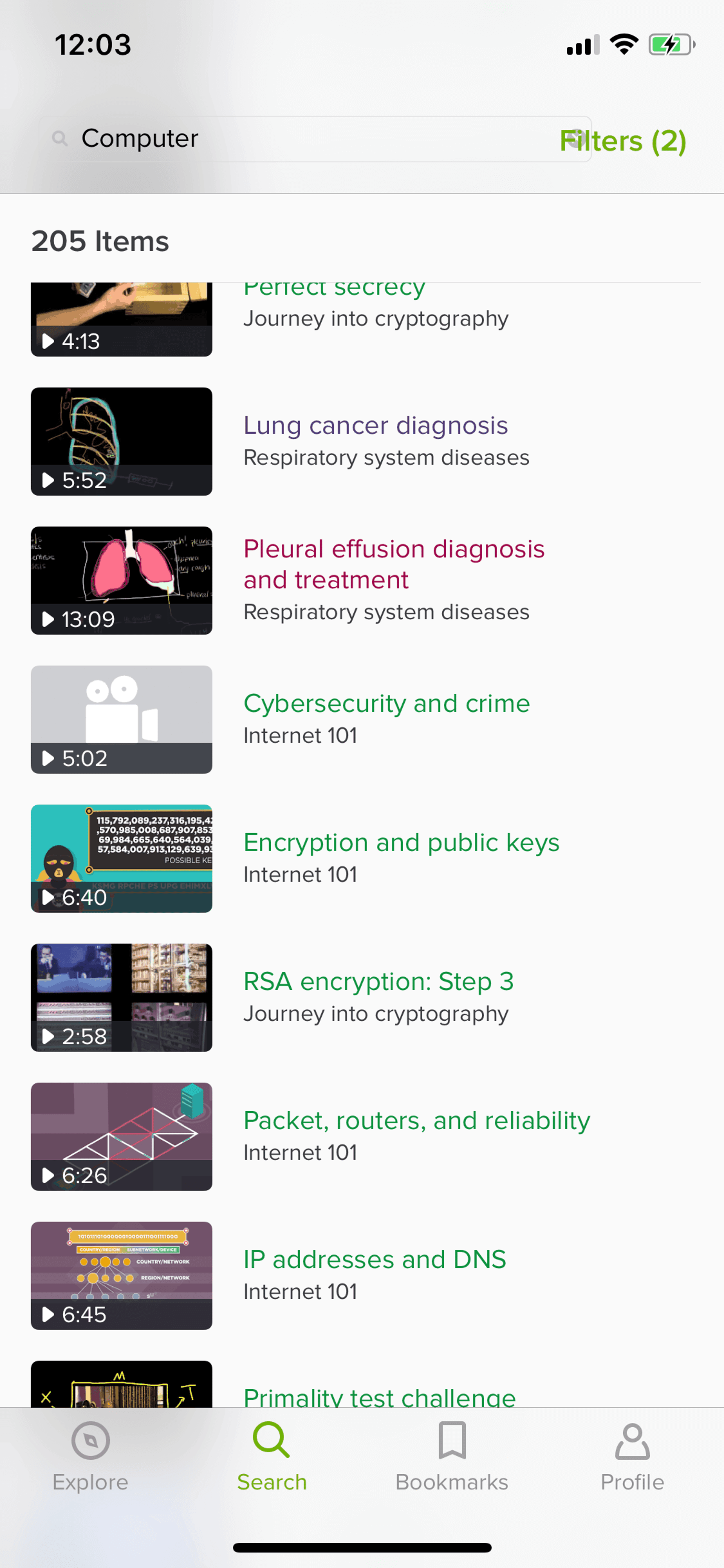 Khan Academy iOS Education interface screenshot 17