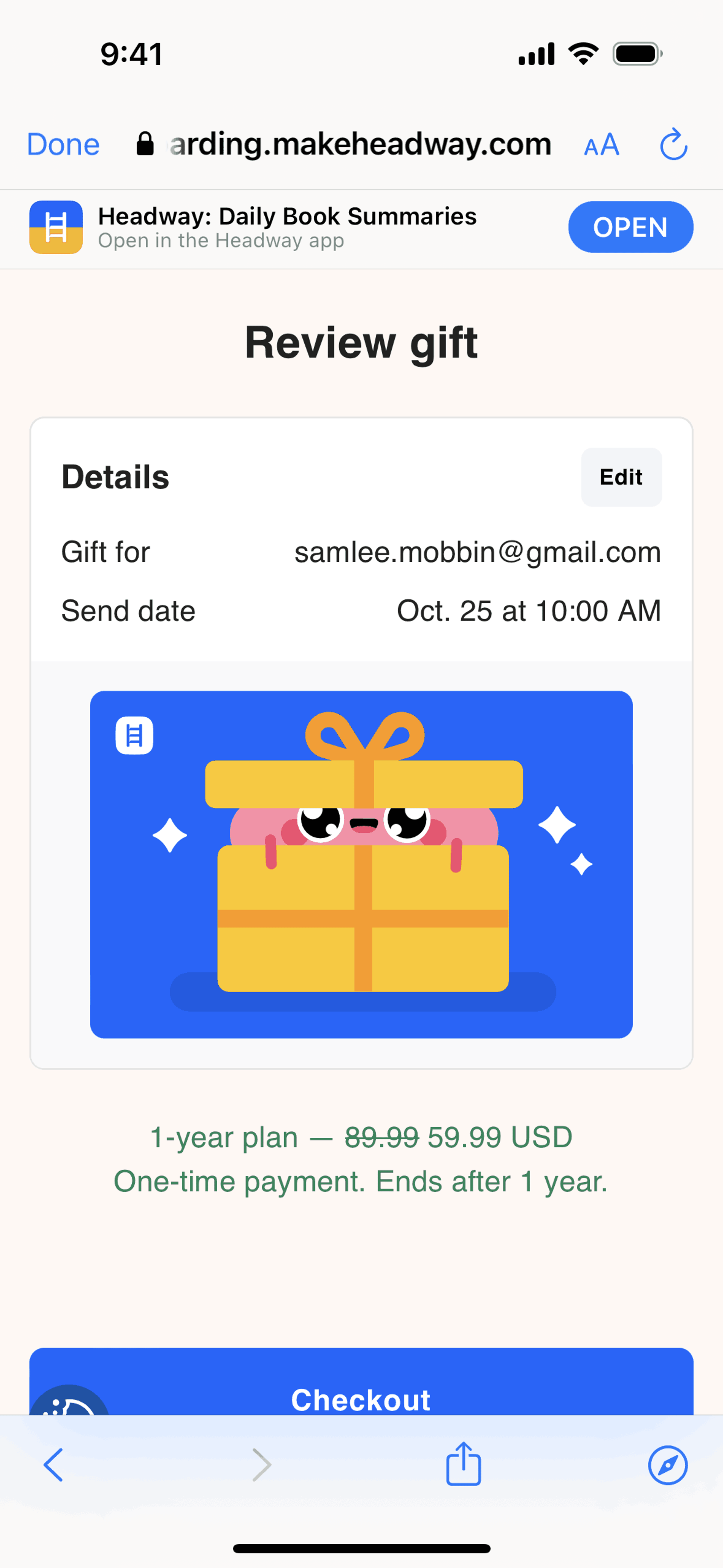 Education app screen 4