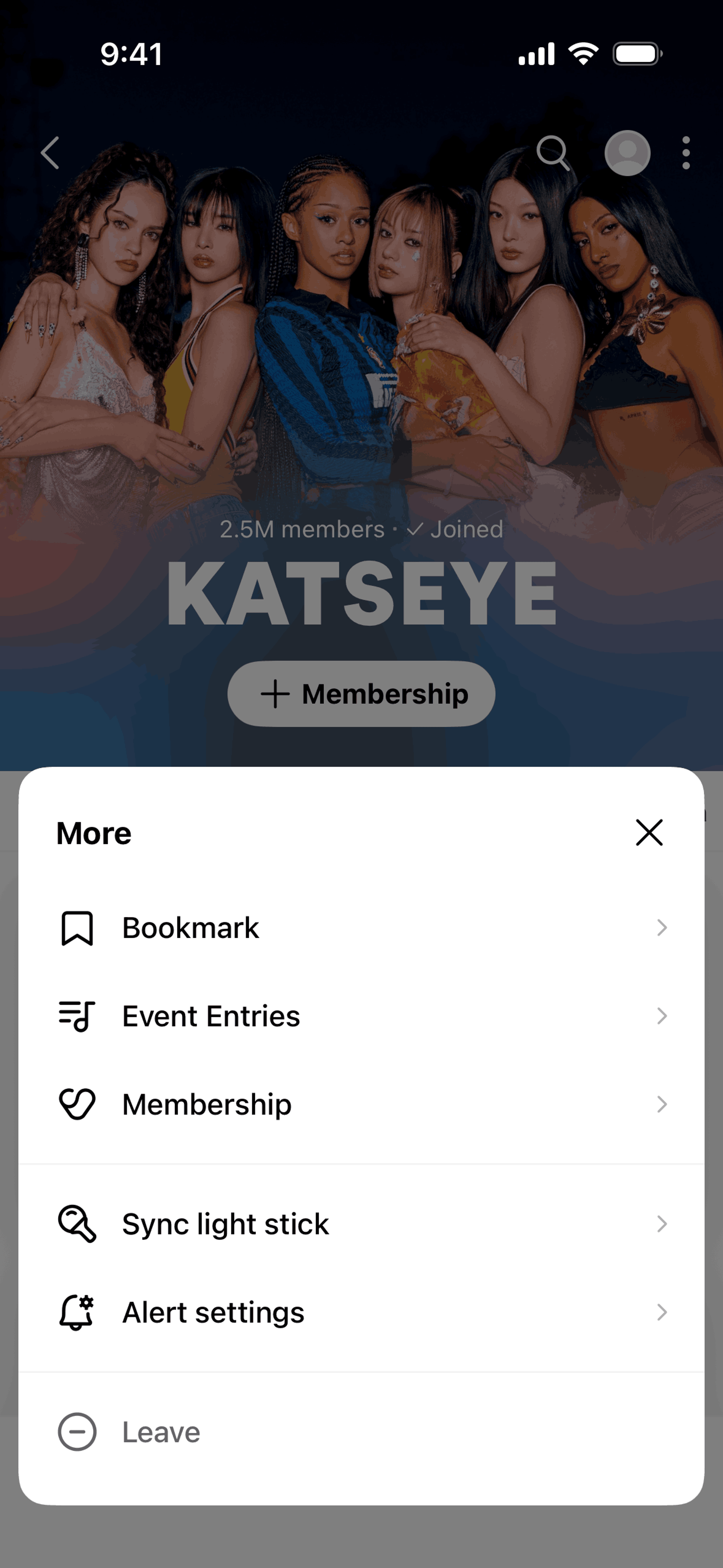Weverse iOS Social Networking interface screenshot 20