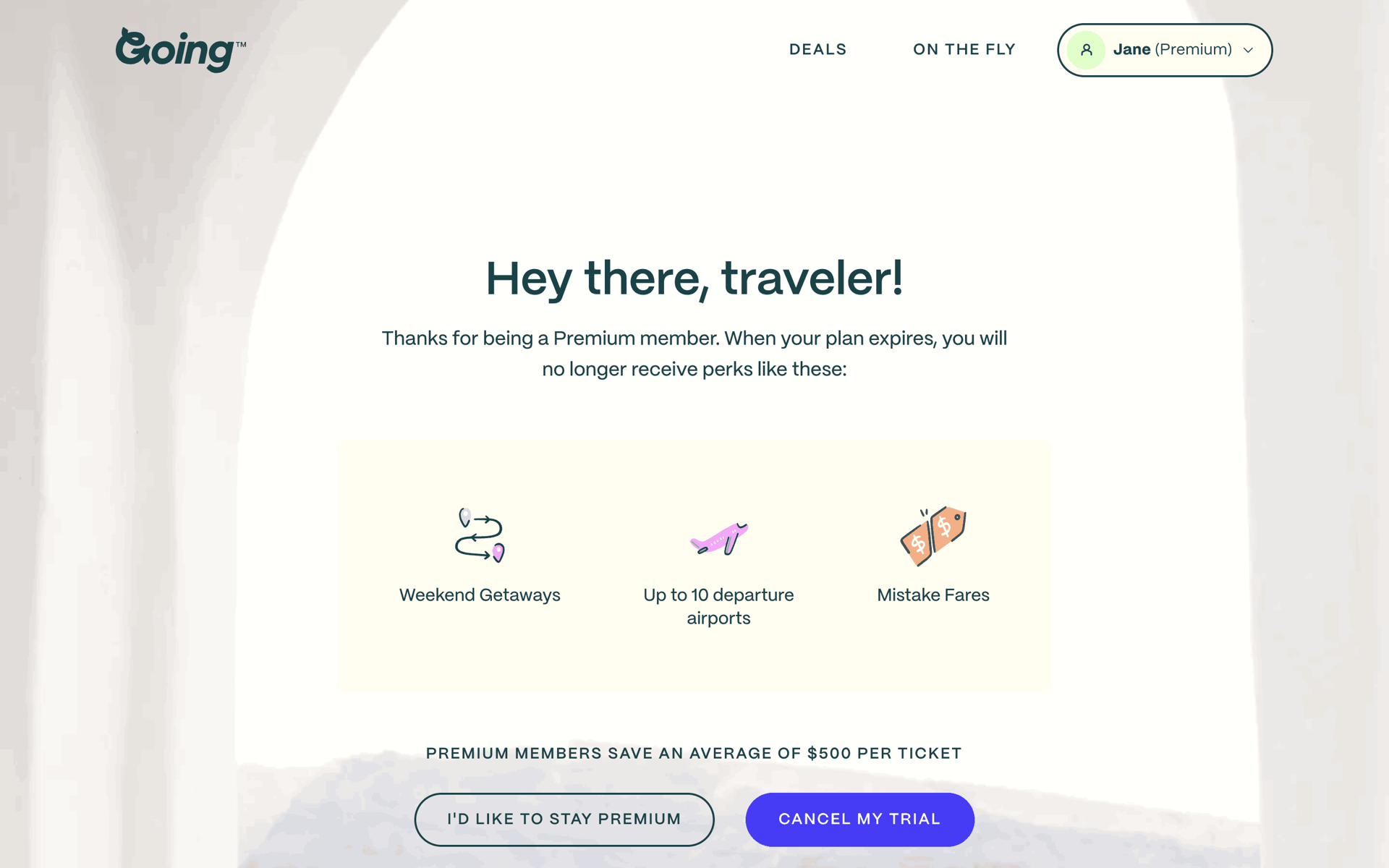 Going Web Travel & Transportation interface screenshot 11