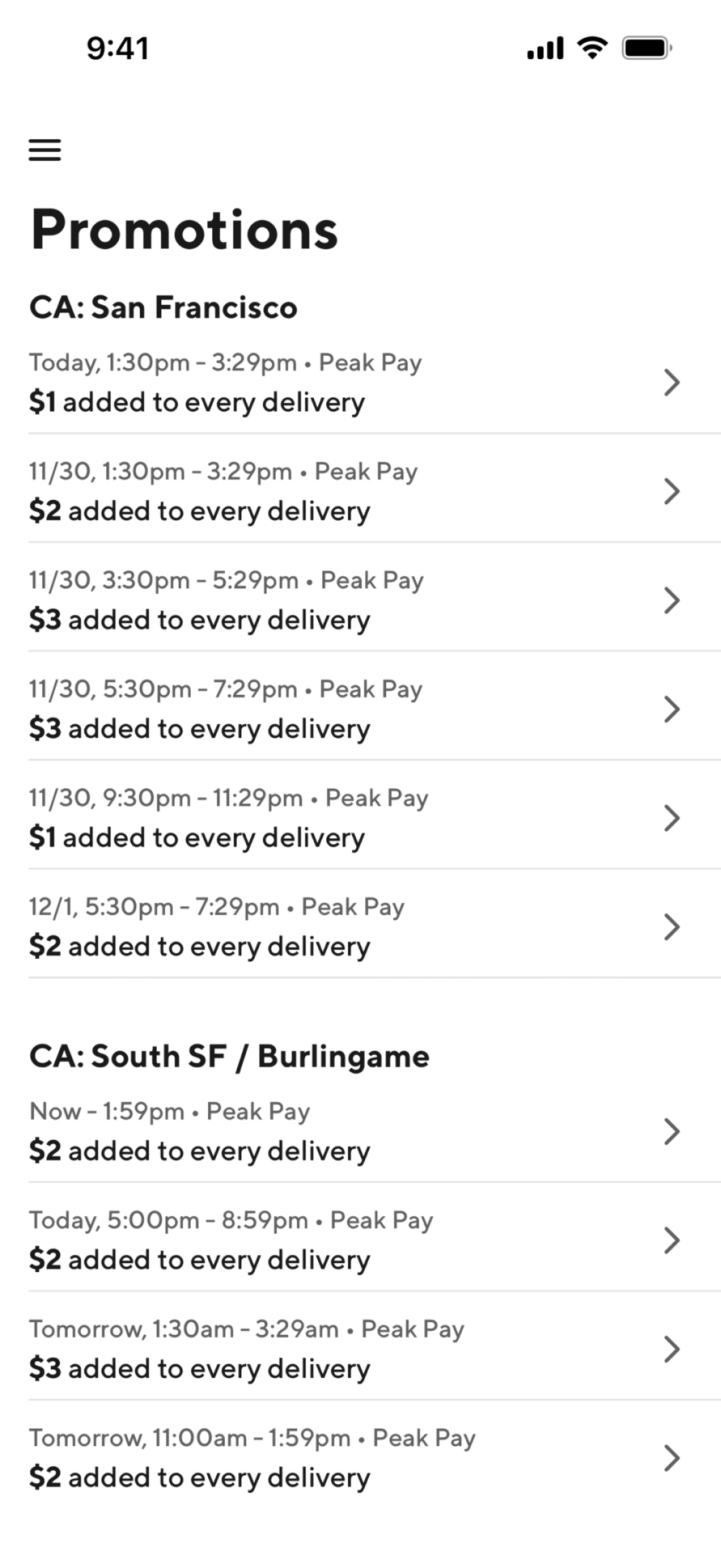 DoorDash Dasher iOS Business interface screenshot 13