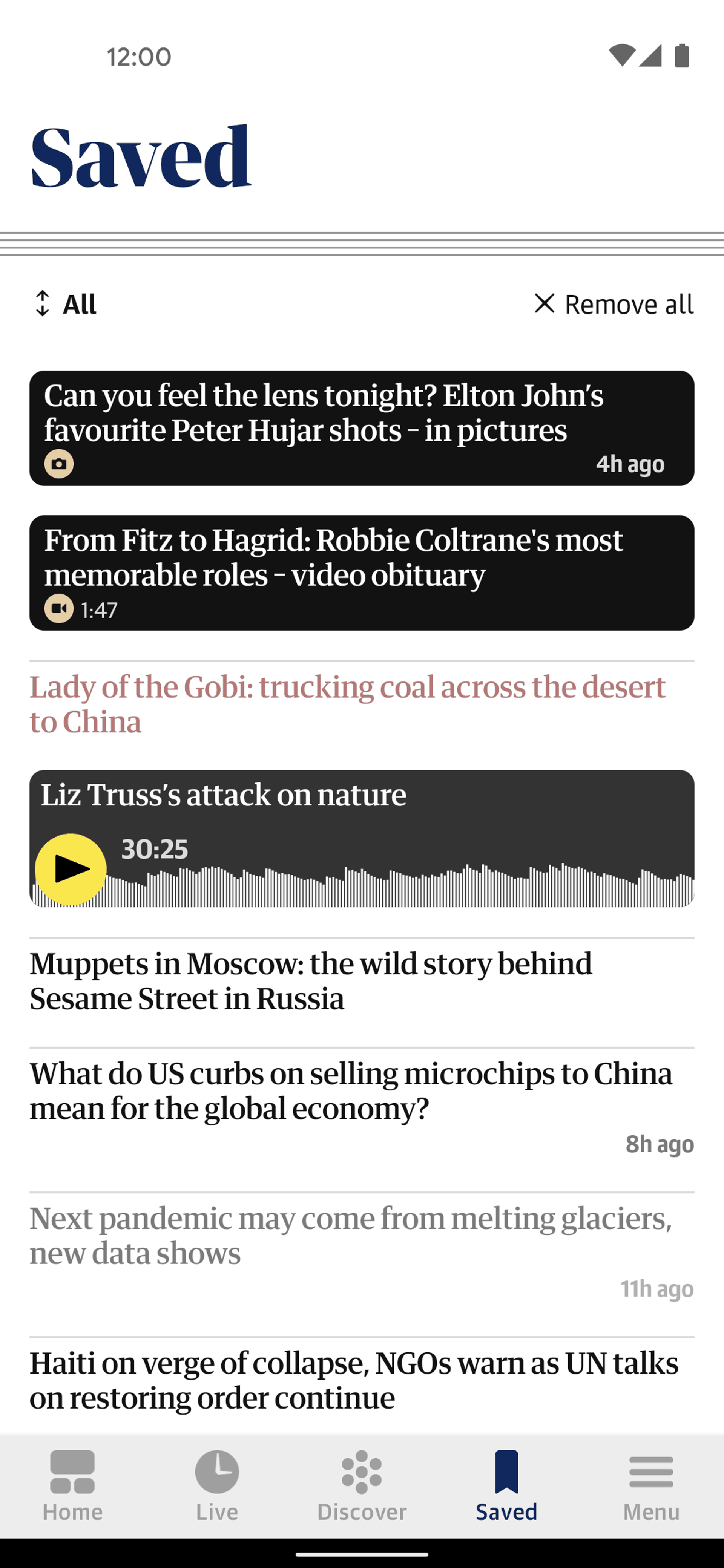 The Guardian Android News interface screenshot 3