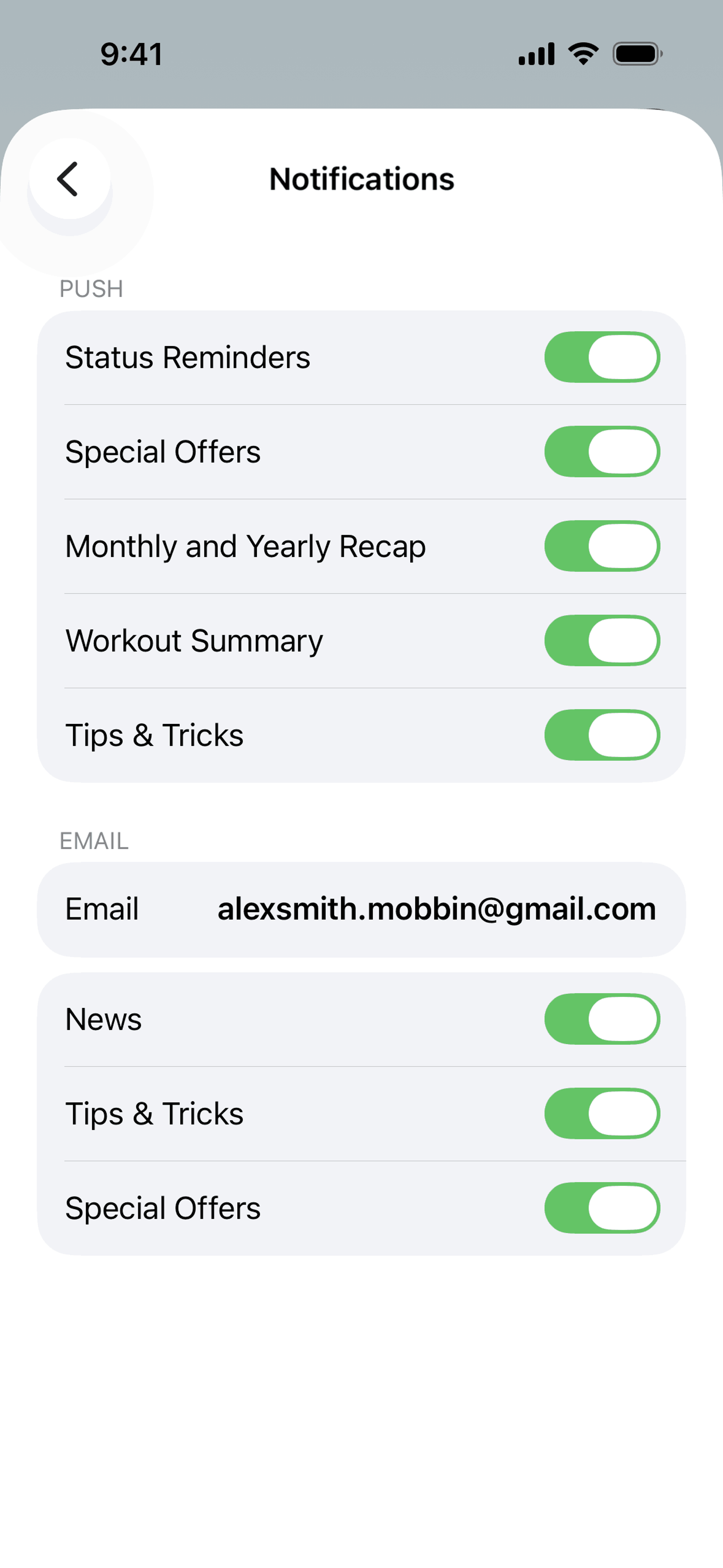 Gentler Streak iOS Health & Fitness interface screenshot 17