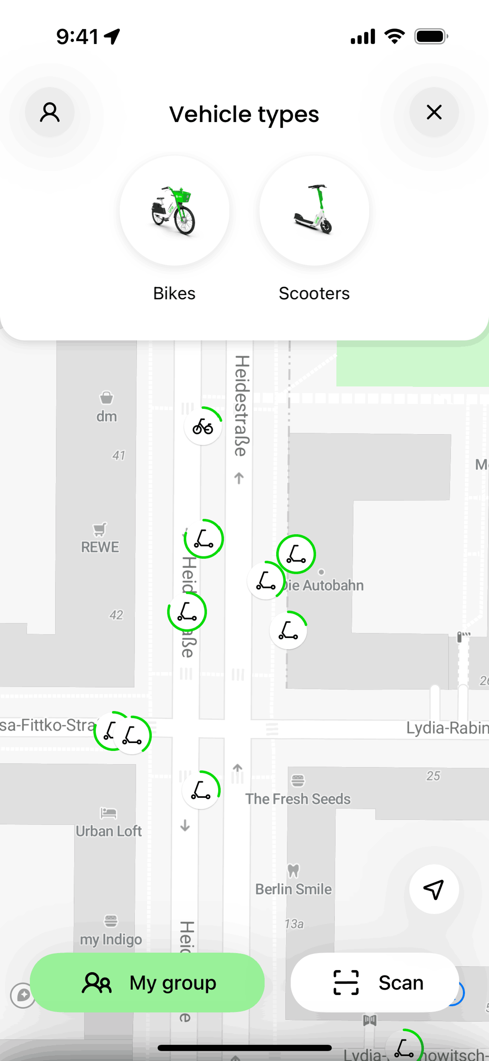 Lime iOS Travel & Transportation interface screenshot 15